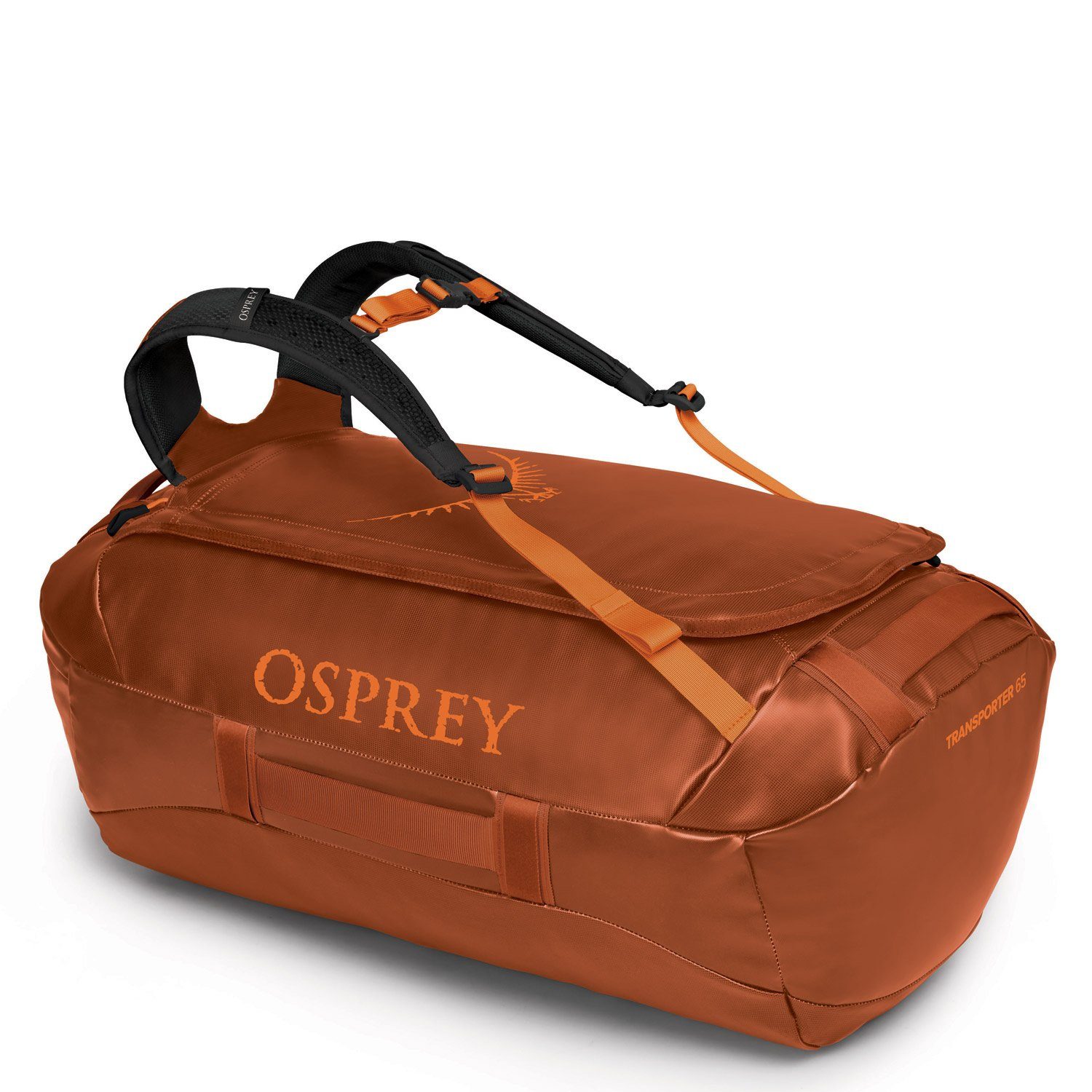 Osprey Rucksack OSPREY Reisetasche/Rucksack Transporter 65 Orange Dawn (Stück, Stück)