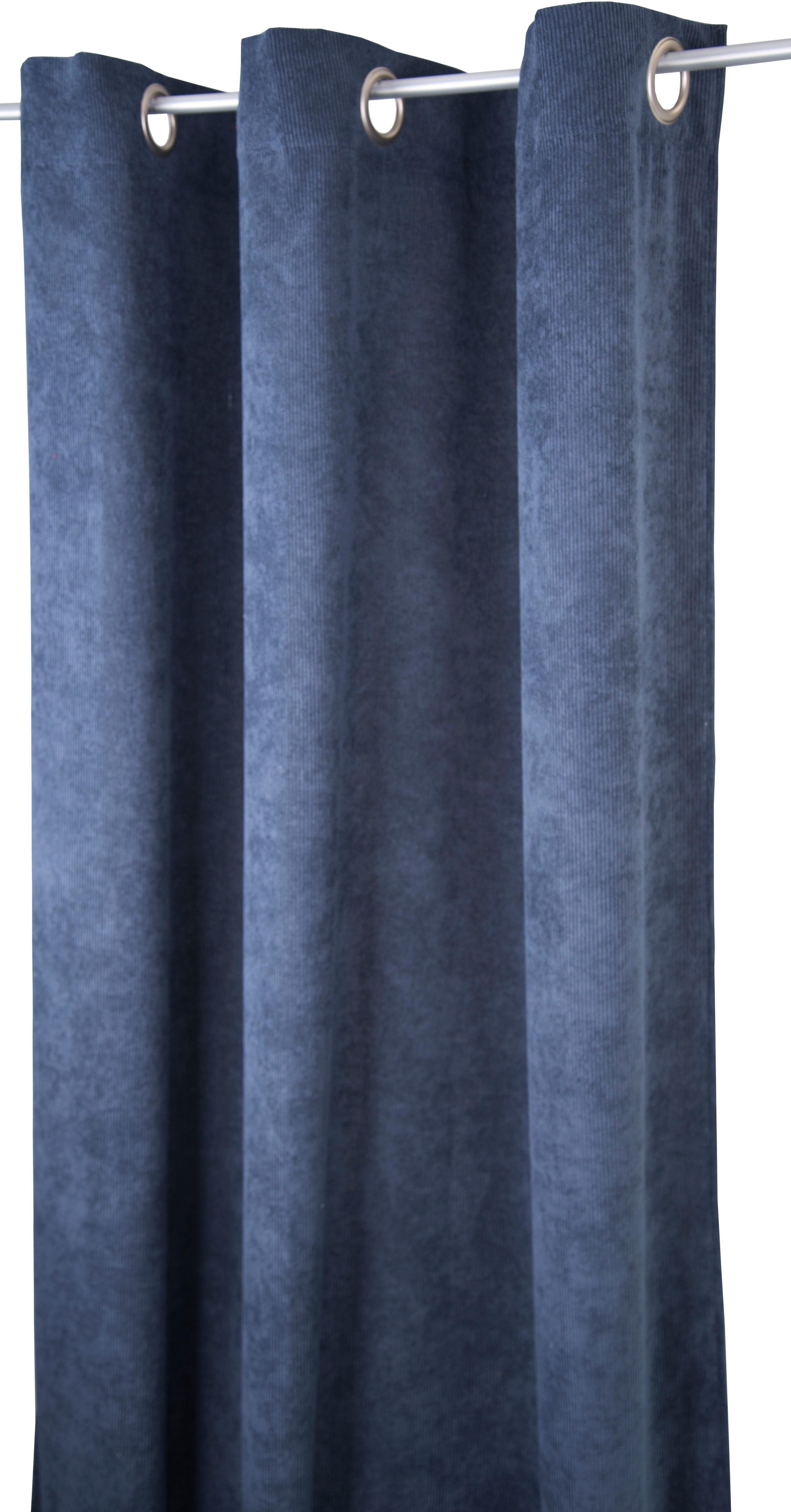 TOM TAILOR HOME Vorhang CASUAL CORD (1 St), Ösen, blickdicht, Wirkware, HxB: 245x140
