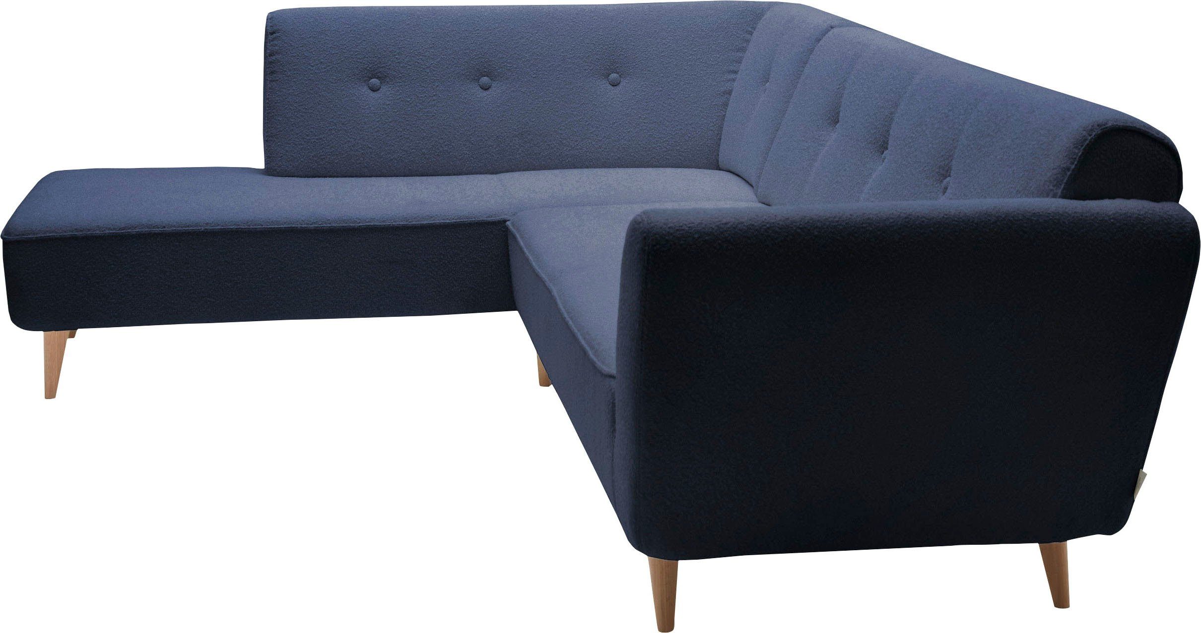 Tiefe Ecksofa TOM 261 Breite cm, 46 Wave New SCO cm HOME blue Chic, TAILOR 181