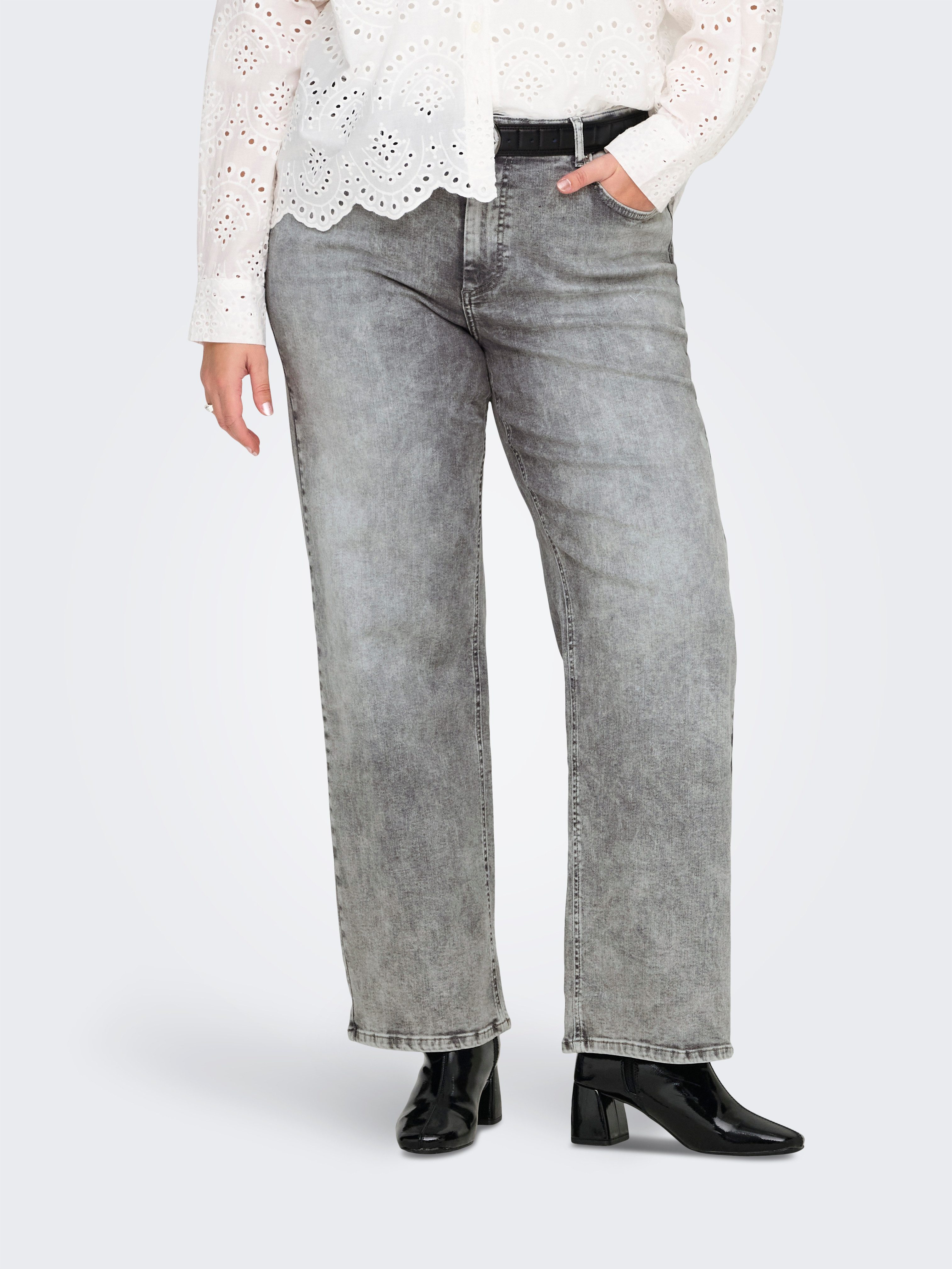ONLY CARMAKOMA High-waist-Jeans CARWILLY HW WIDE DNM TAI0918 günstig online kaufen