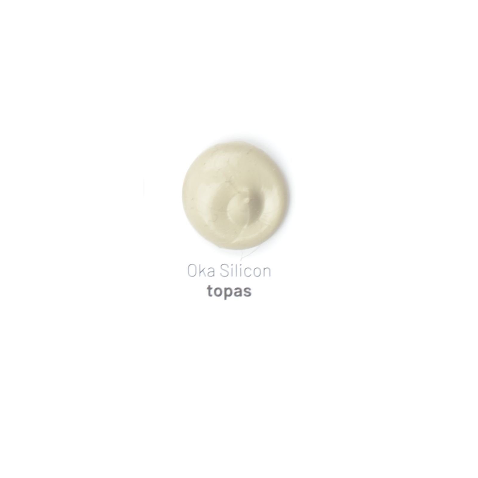 Kiesel Silikon 1 Stück KIESEL Oka Silicon (topas), 310 ml, Dichtstoff Abdichten Sanitär Bad Dusche Küche Bau Fliesen Fuge