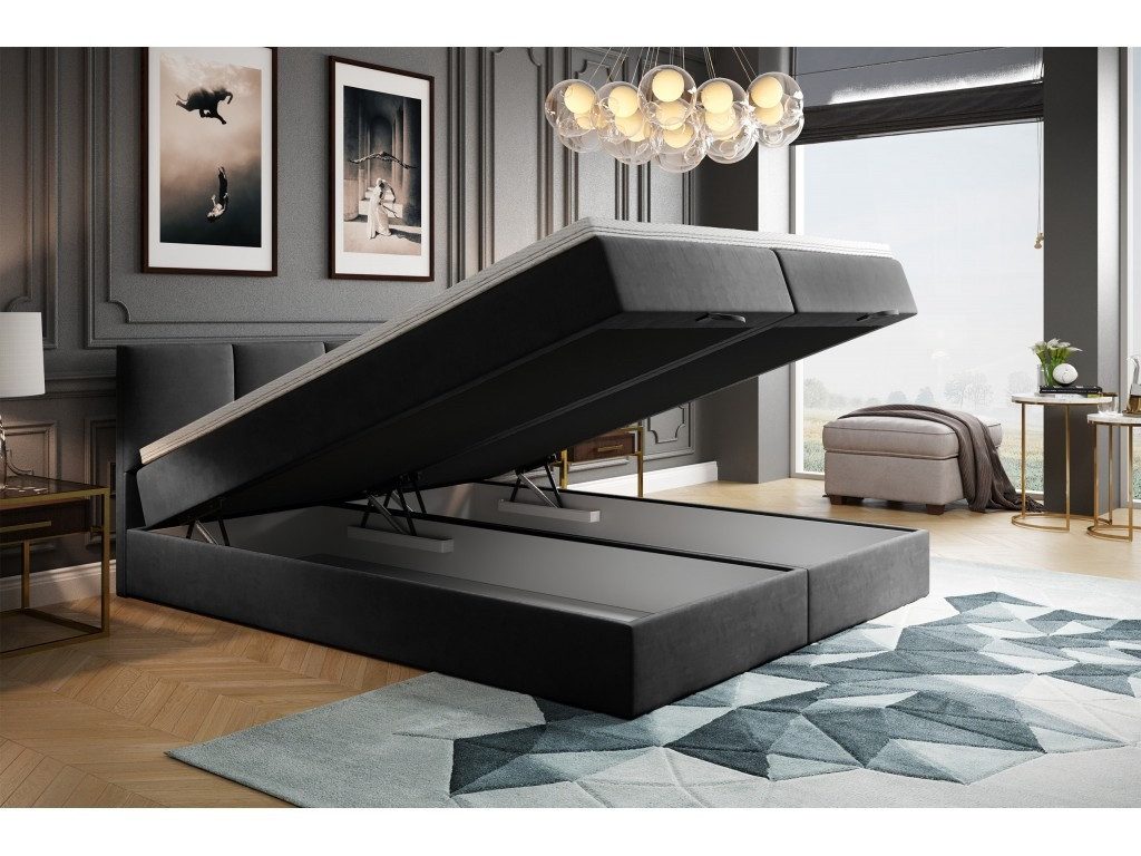 TRADA Boxspringbett ROYAL mit Bettkasten und Topper - Bett mit Bonellmatrat günstig online kaufen