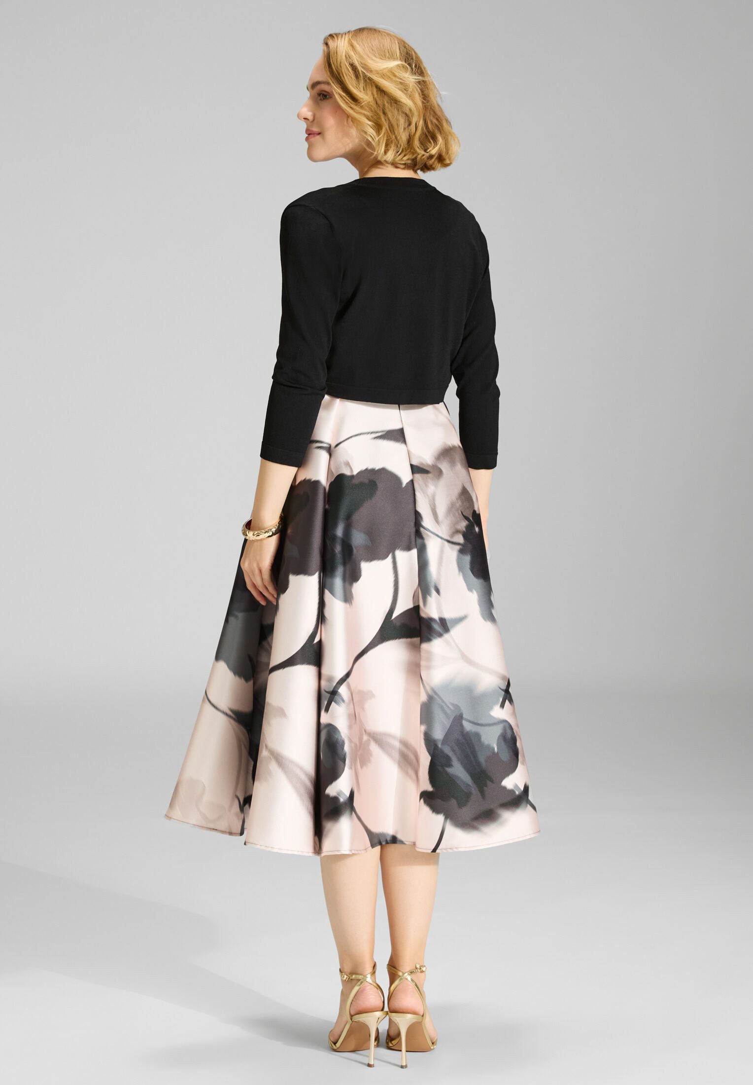 SWING Boleroblazer - Cropped Bolero mit 3/4 Arm Figurbetonter Schnitt