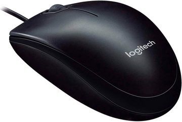 Logitech Optical Mouse M90 Black Maus