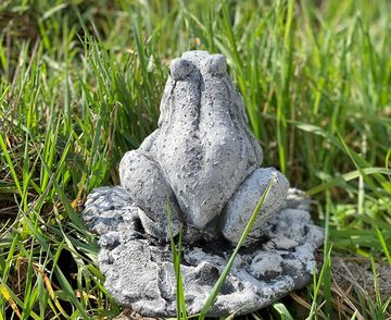 Stone and Style Gartenfigur Steinfigur Frosch klein