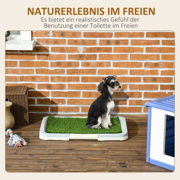 PawHut Hundetoilette Puppy Pee Pad, Welpentoilette, Hundeklo, Abnehmbar und waschbar, mit Anti-Rutsch-Fußmatten