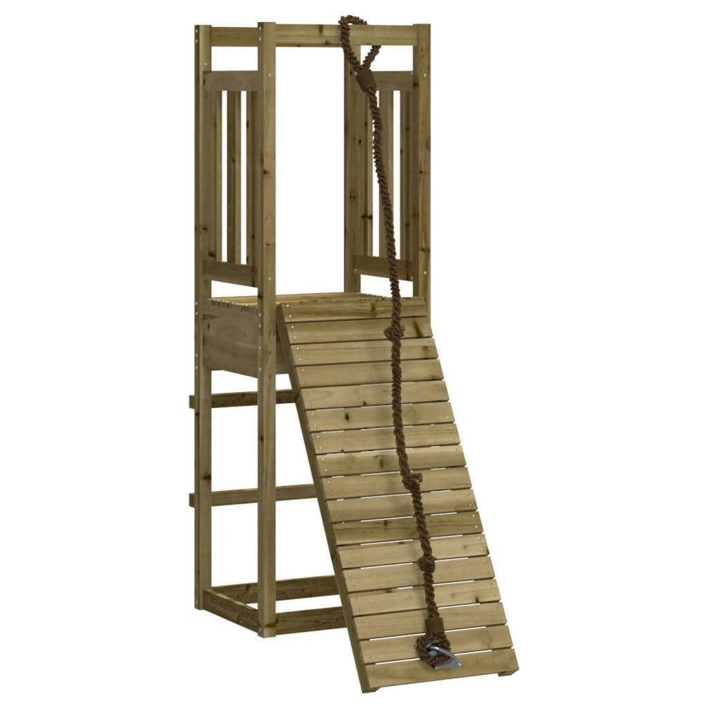 vidaXL Spielturm Spielturm mit Kletterwand Imprägniertes Kiefernholz