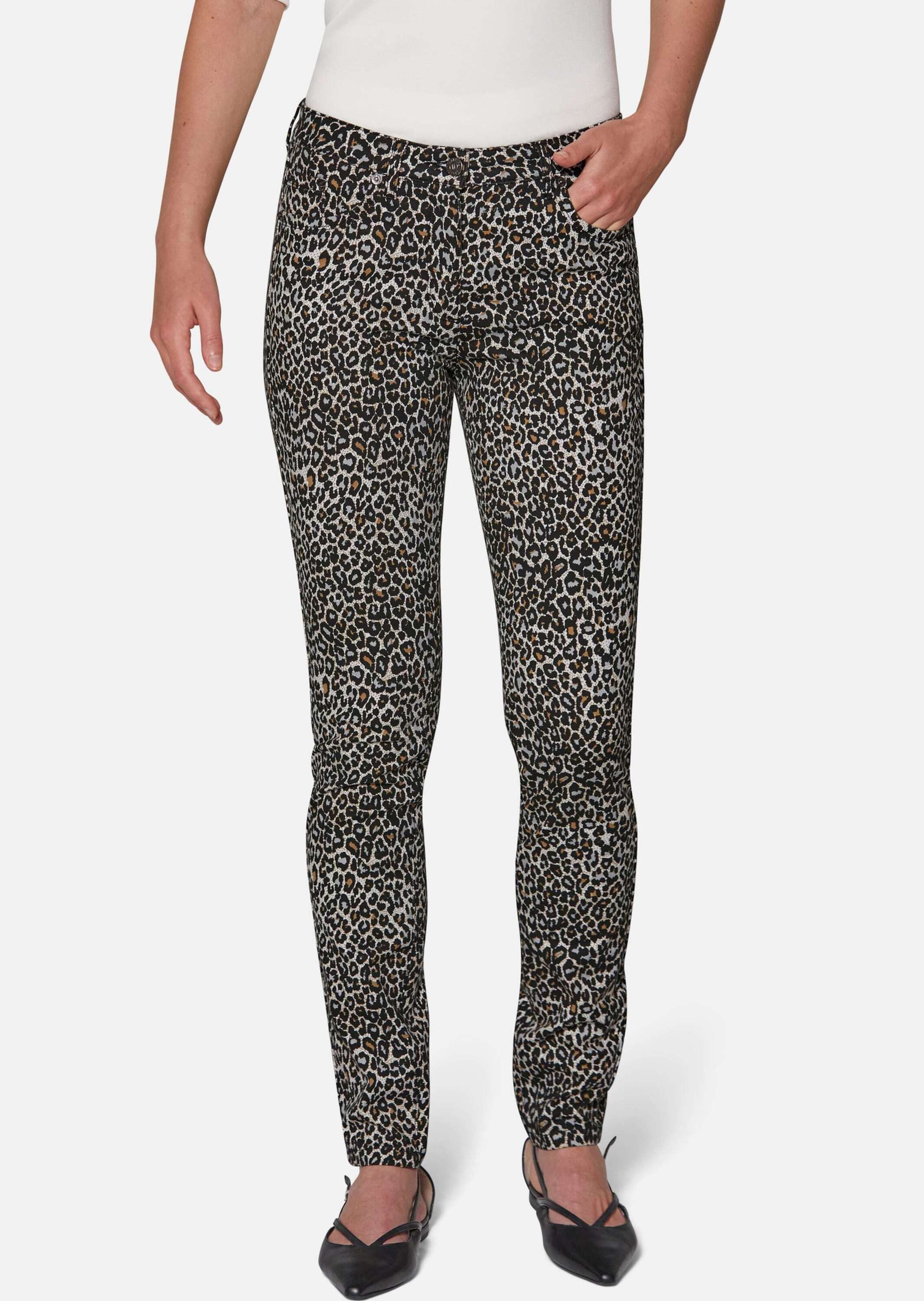 Gerade Jeans Jeans mit Leomuster