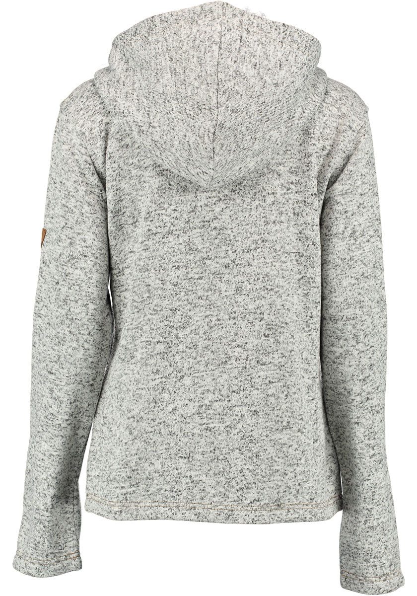 Tom Collins Strickfleecejacke Adisur Damen Kapuzenjacke mit Hirsch-Stickere günstig online kaufen