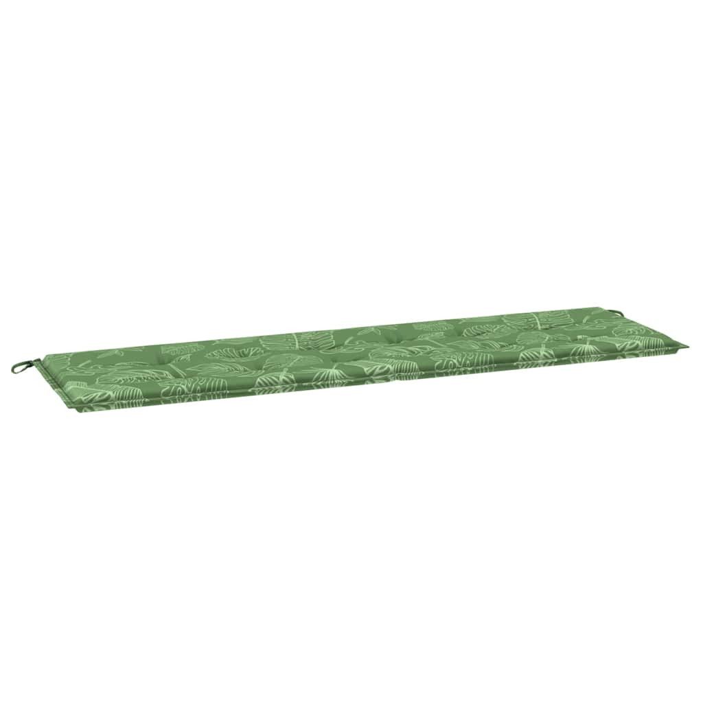 vidaXL Sitzauflage Gartenbank-Kissen Floral Grün 180 günstig online kaufen
