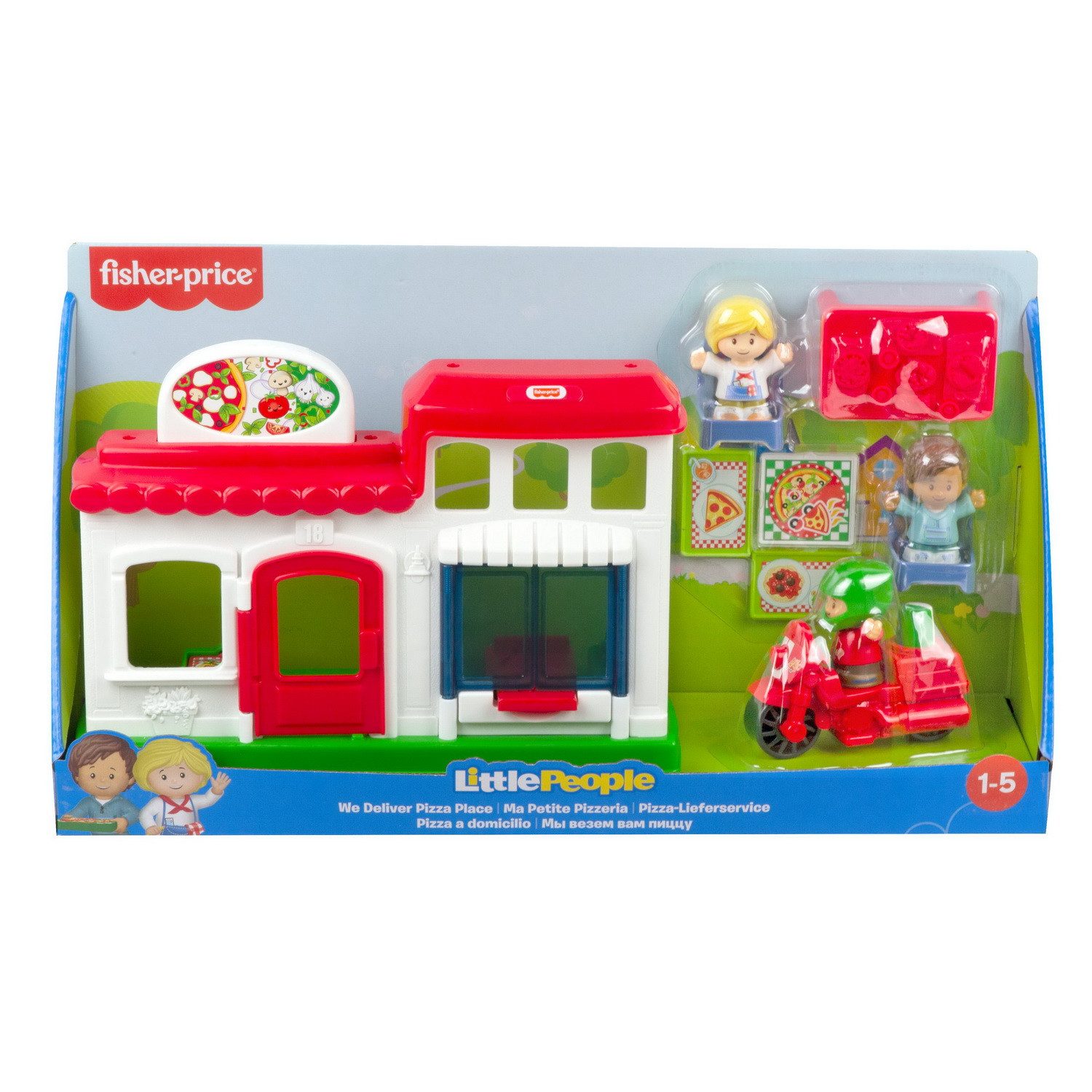 Fisher-Price® Lernspielzeug Little People Pizzeria Pizza-Lieferservice günstig online kaufen
