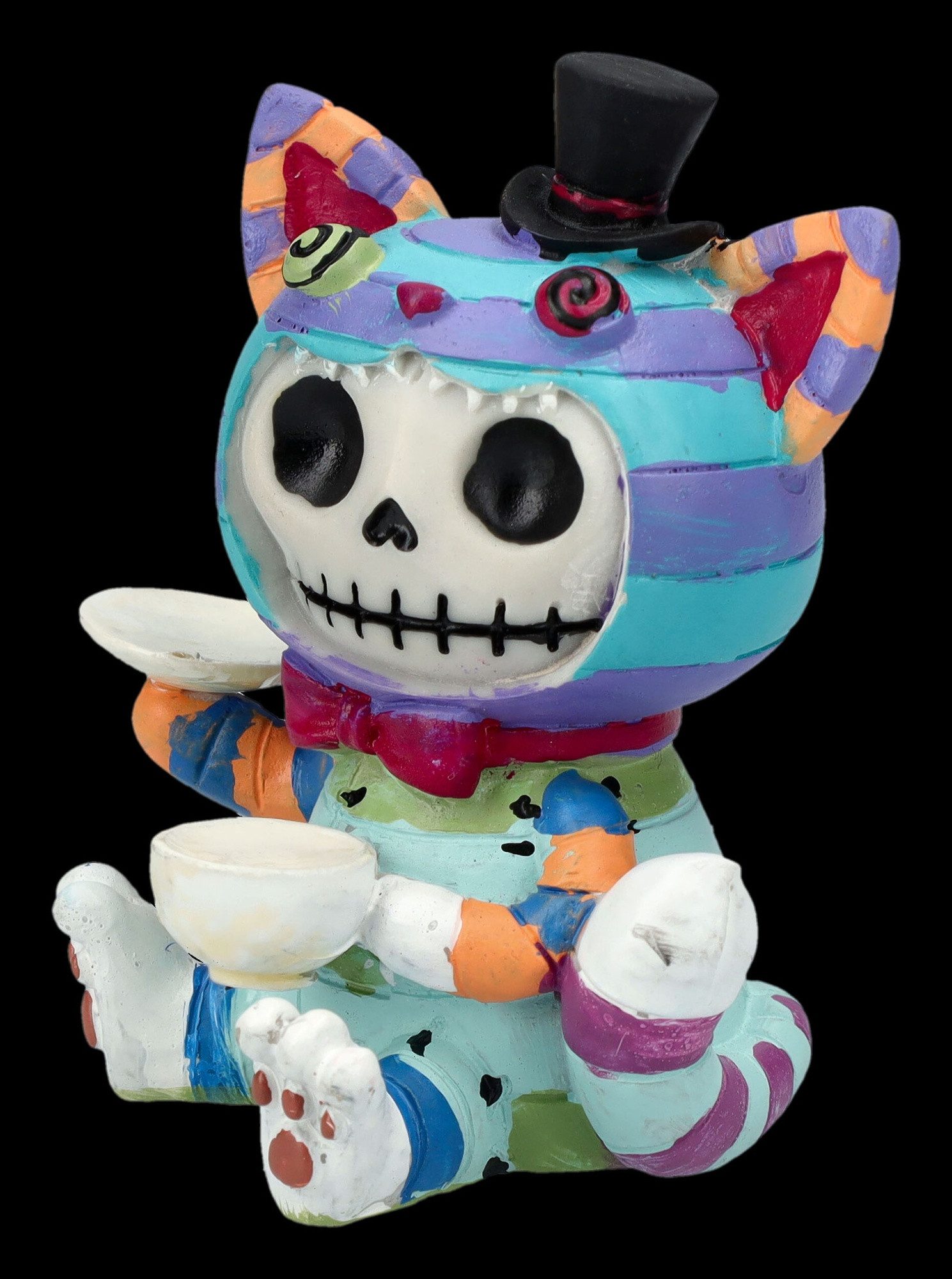 Figuren Shop GmbH Dekofigur Furrybones Figur - Ginsekatze Chesire Cat - Fantasy Gothic Dekofigur