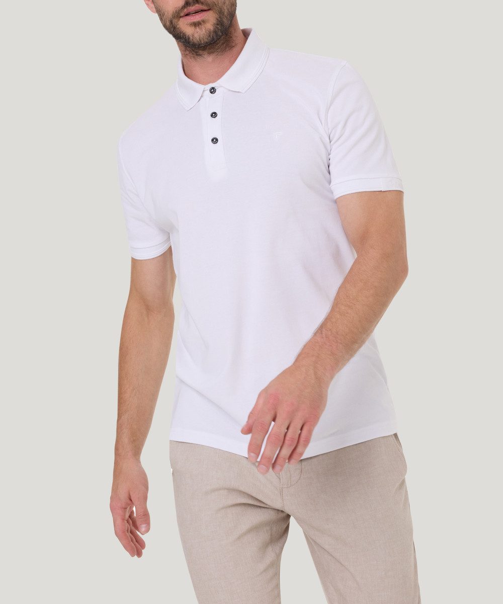 Pioneer Authentic Jeans Poloshirt mit Logostickerei günstig online kaufen