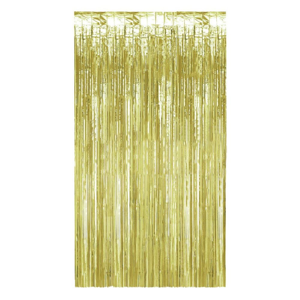 MICA Aufblasbares Partyzubehör Partyvorhang - gold - ca. 100 x182 cm