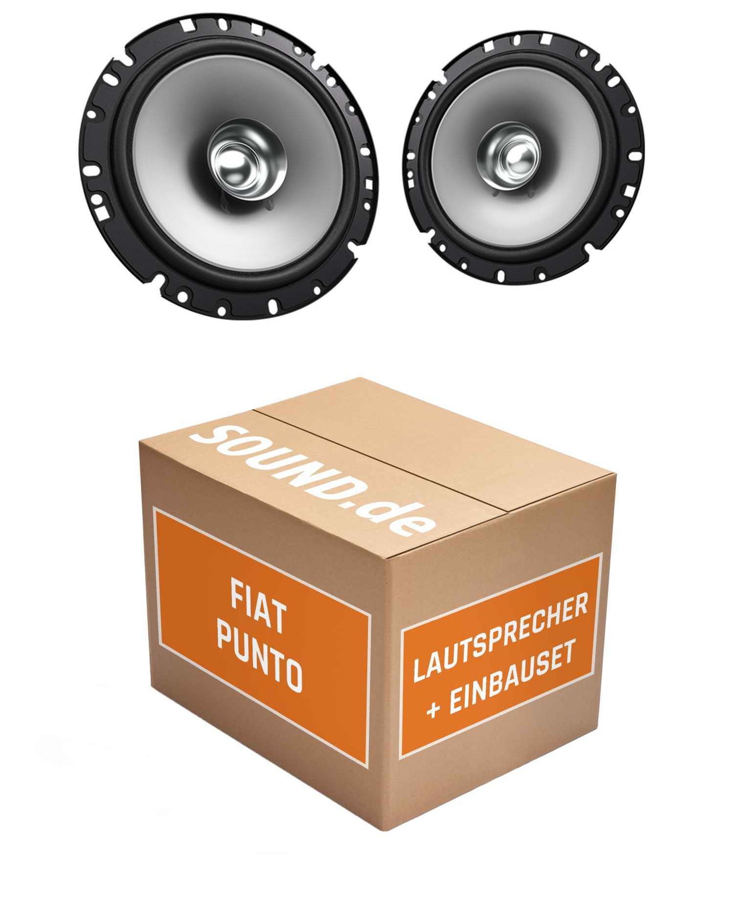 JUST SOUND best choice for caraudio Lautsprecher Boxen Front Kenwood KFC-S1756 für Fiat Punto 199 300W Auto-Lautsprecher (30 W)