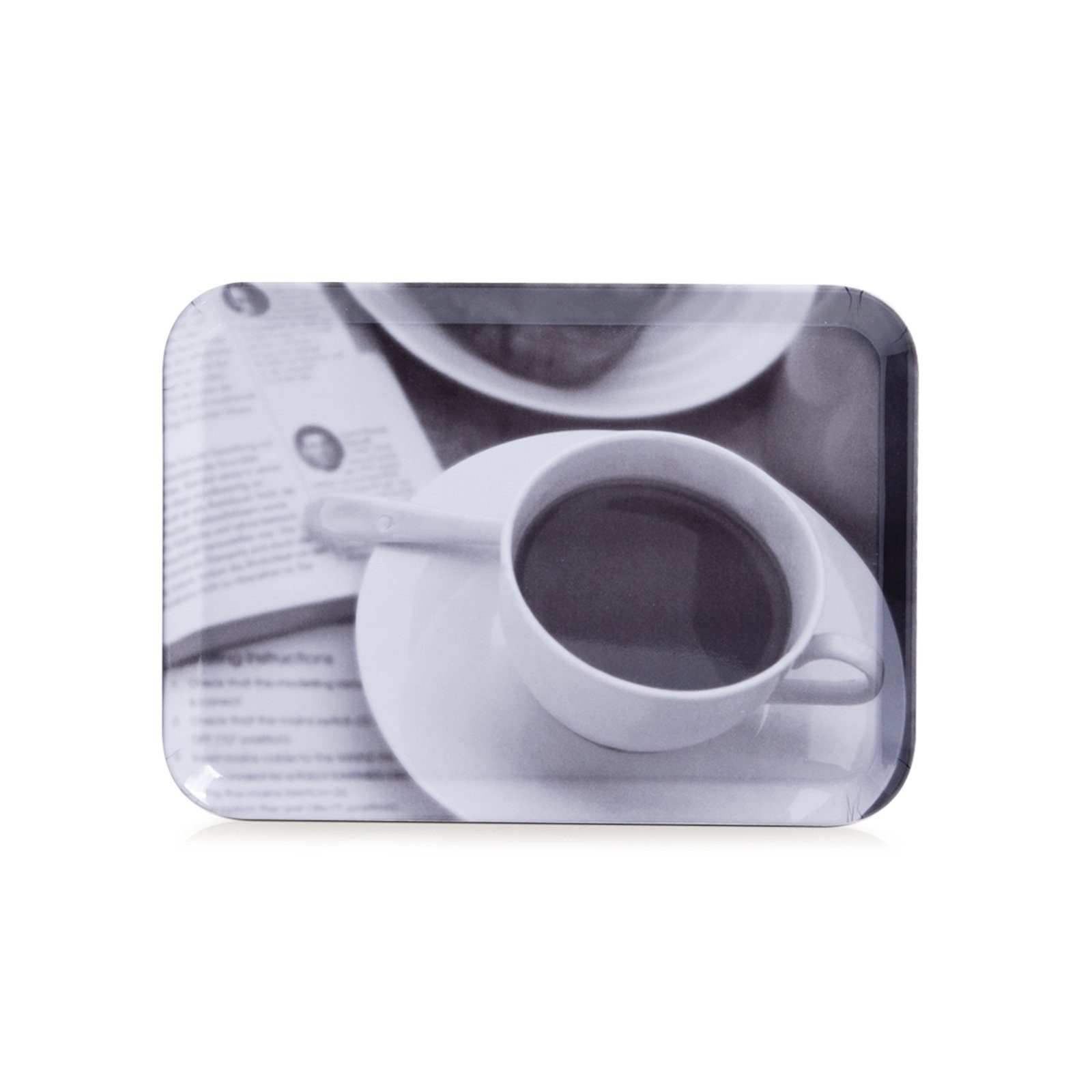 Kaffee-Design, Tablett Serviertablett (1-tlg) Melamin, Neuetischkultur