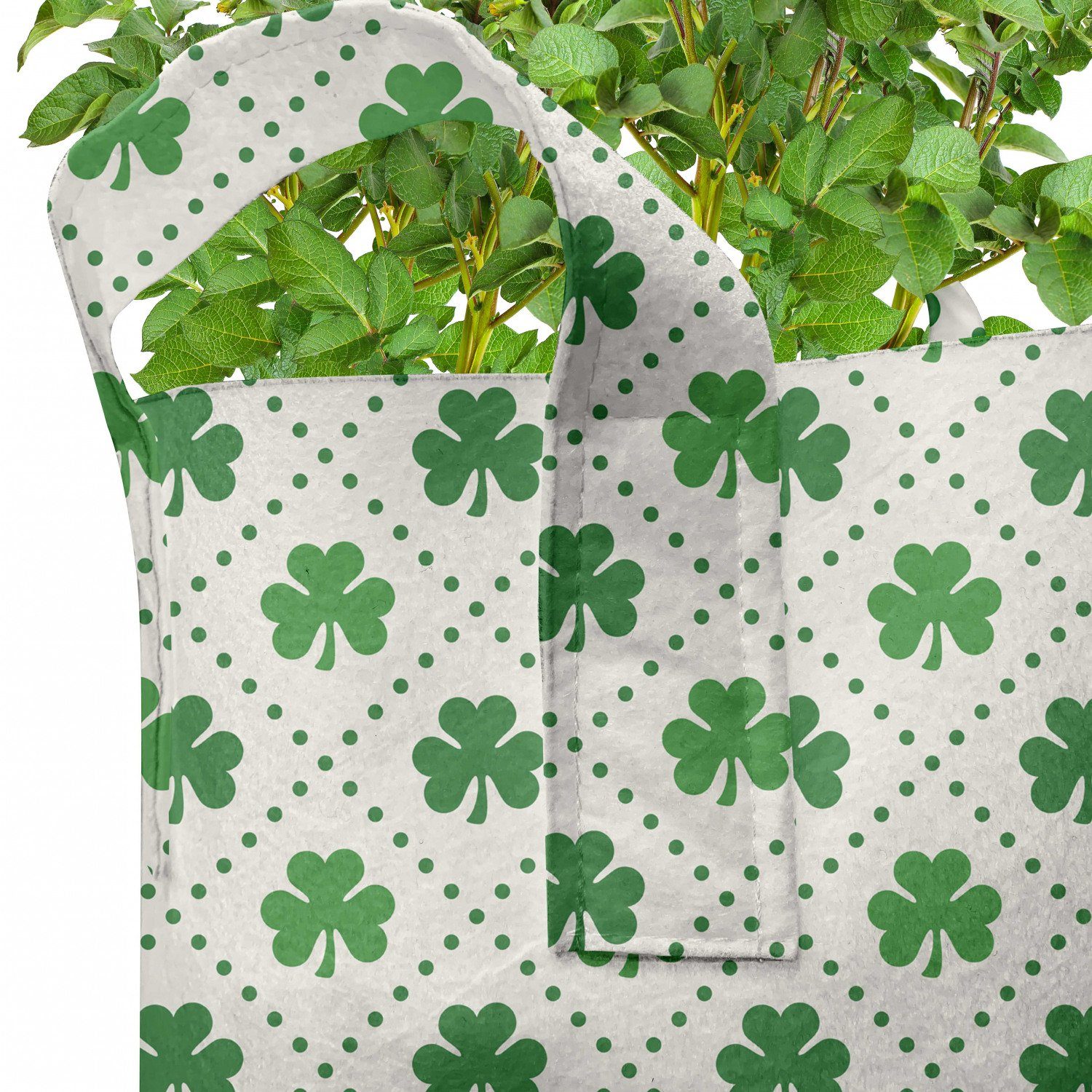 Abakuhaus Griffen Stofftöpfe irisch Pflanzkübel für Pflanzen, Dots mit hochleistungsfähig Leaf 4 Shamrock