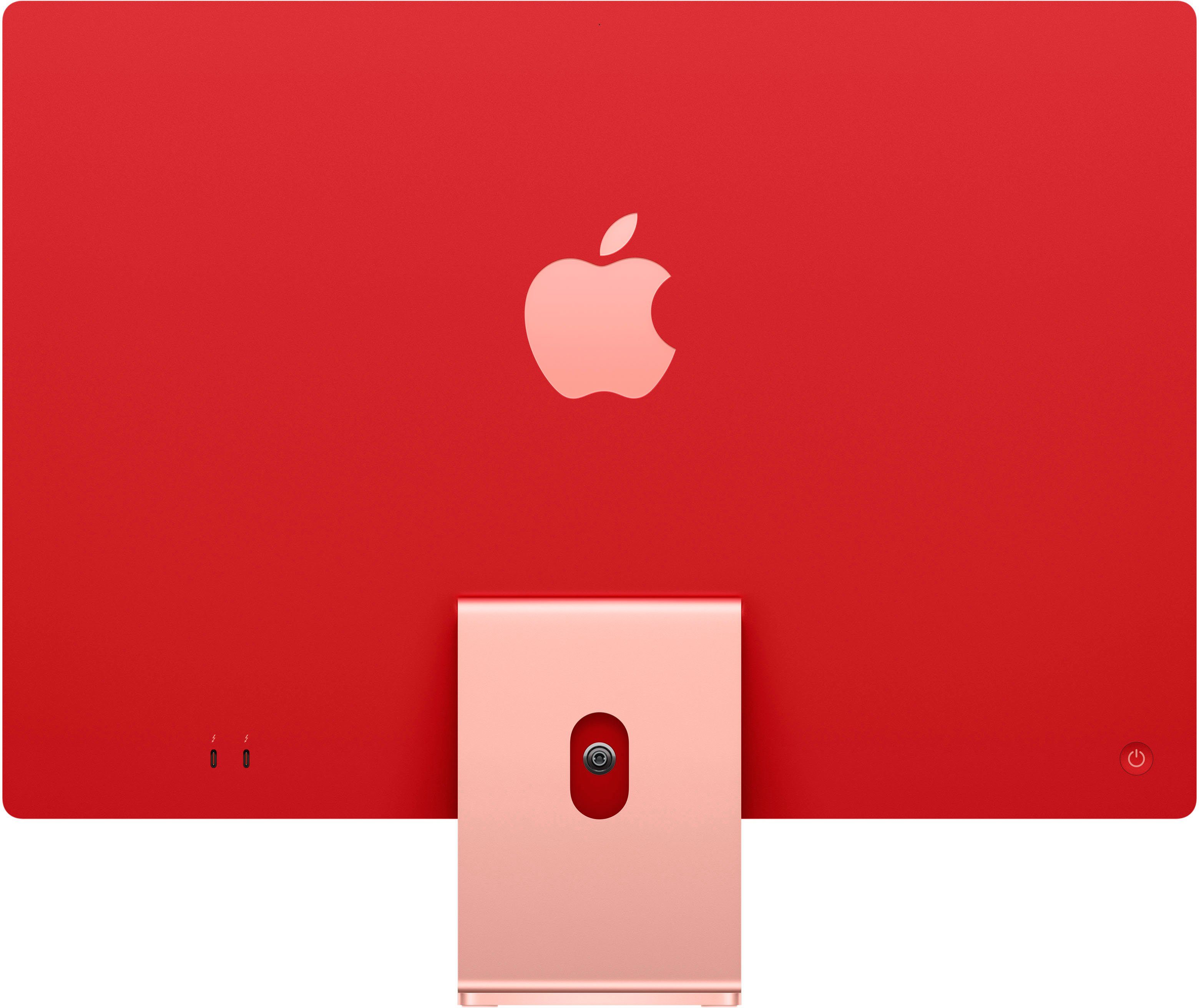 Apple iMac 24" iMac rosé GB 8 Retina 4,5K (24 RAM, M1, GPU, 256 SSD) mit Display Zoll, Apple GB 7-Core