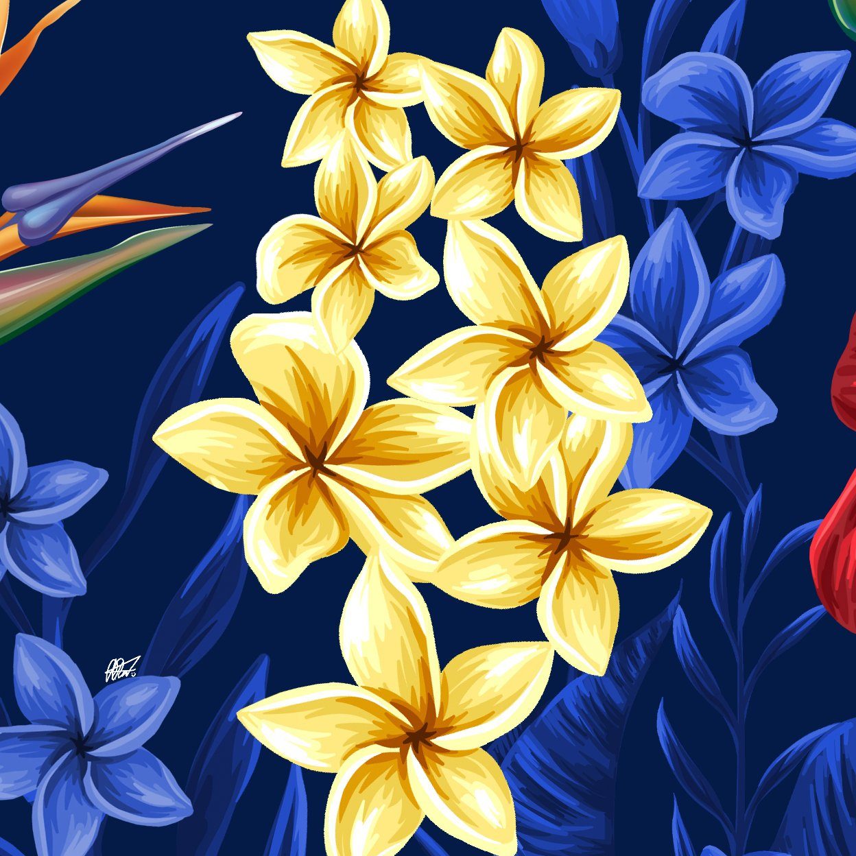 Hawaiihemdshop.de Hawaiihemd Hawaii Hemd Herren Baumwolle Kurzarm Hawaiihemd mit Blüten