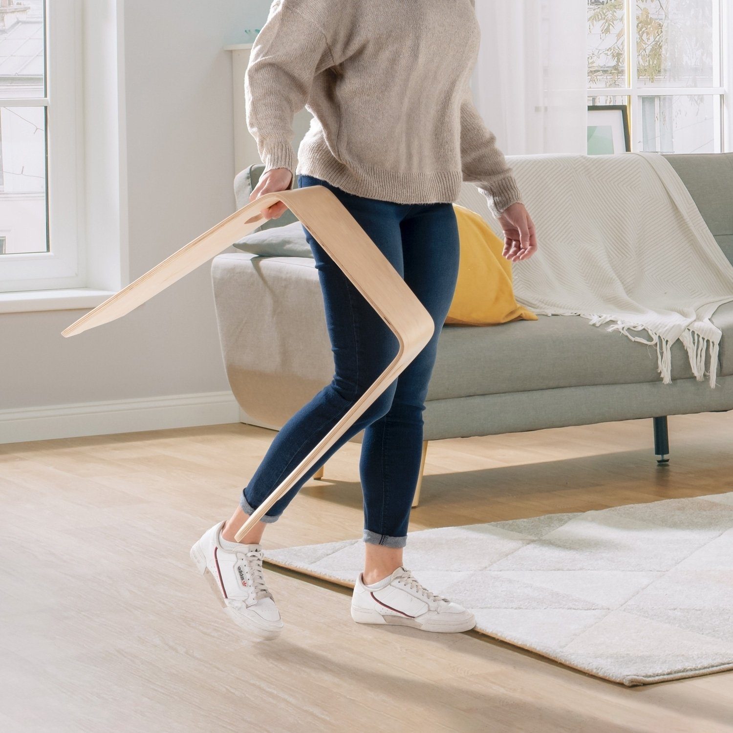 Home4You Sitzhocker Stapelhocker, Breite 48 cm, braun, bis max. 80 kg günstig online kaufen