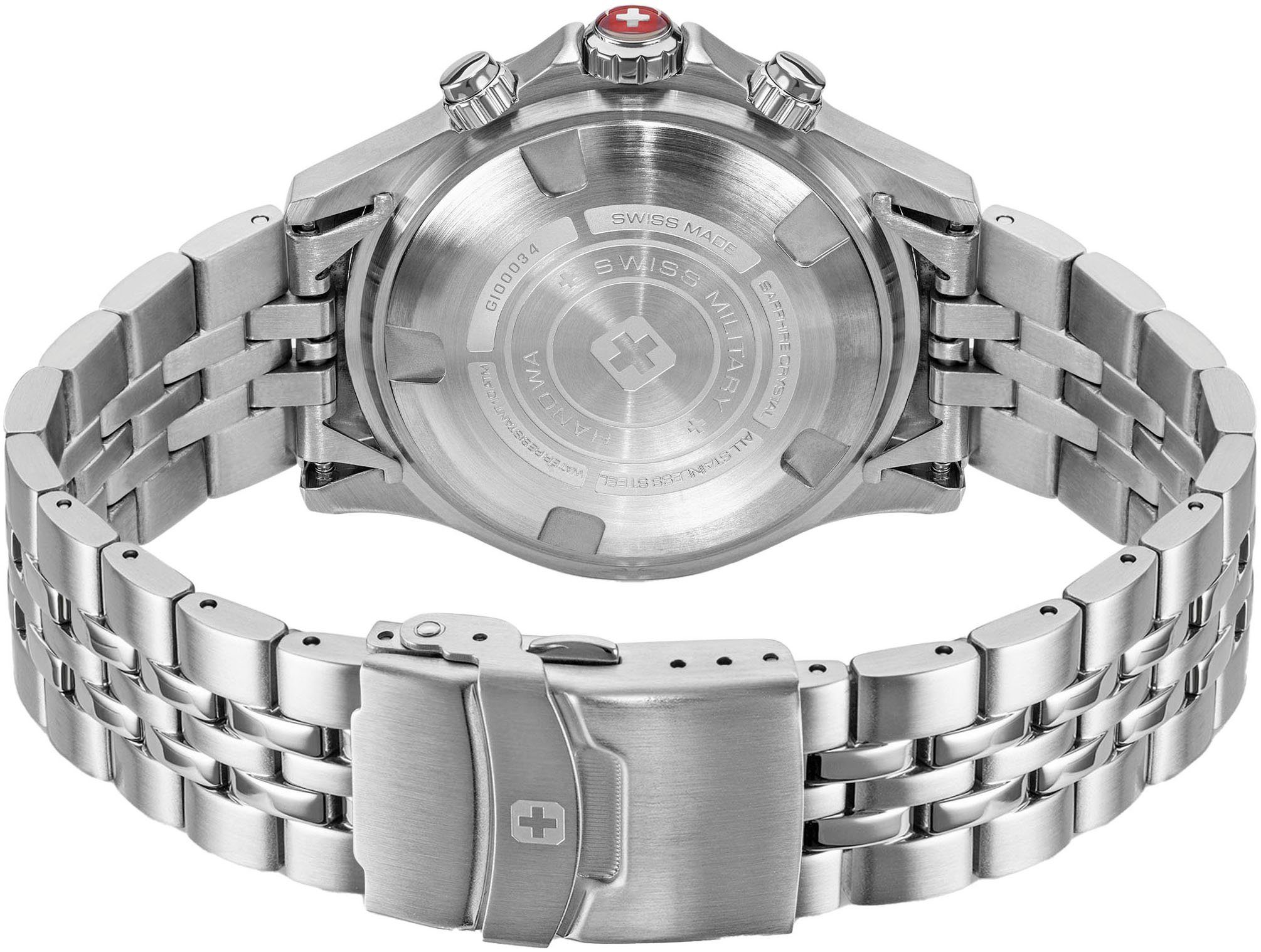 Swiss Military Hanowa Chronograph WATCHMAN SMWGI0003402, Quarzuhr, Herrenuhr, Datum, Stoppfunktion, Saphirglas, Swiss Made