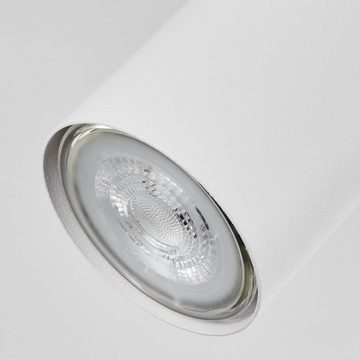 hofstein Deckenleuchte »Gambellara« moderne Deckenlampe aus Metal in Weiß, ohne Leuchtmittel, Leuchte im modernen Design mit drehbaren Schirmen, 6xGU10