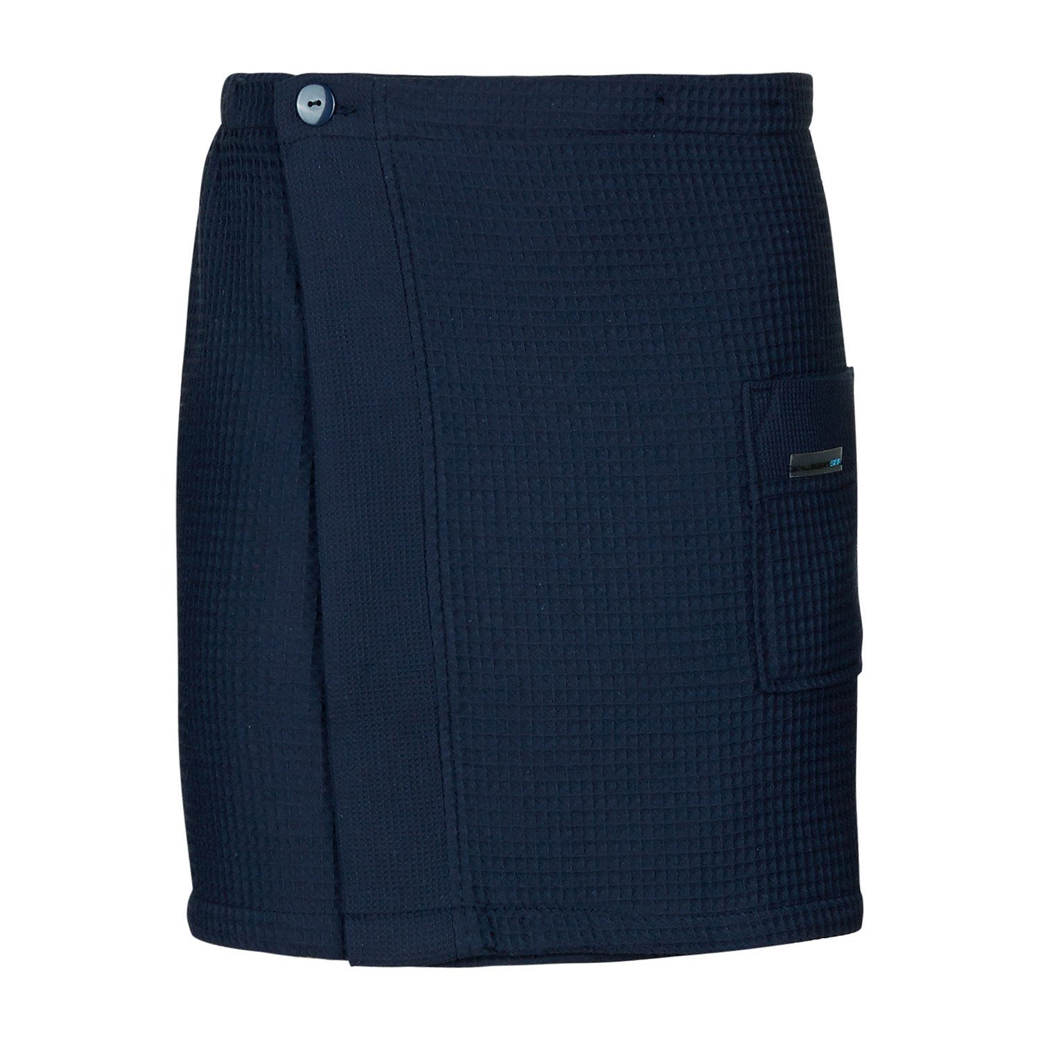 Pique Länge Sauna 45 Navy Thalasso, Kilt Saunatuch Spa Taubert (1-St), cm, Herren