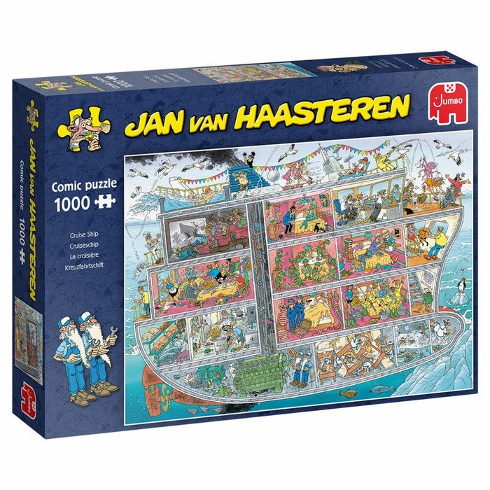 Jumbo Spiele Puzzle Jan van Haasteren - Kreuzfahrtschiff 1000 Teile 1000 Puzzleteile