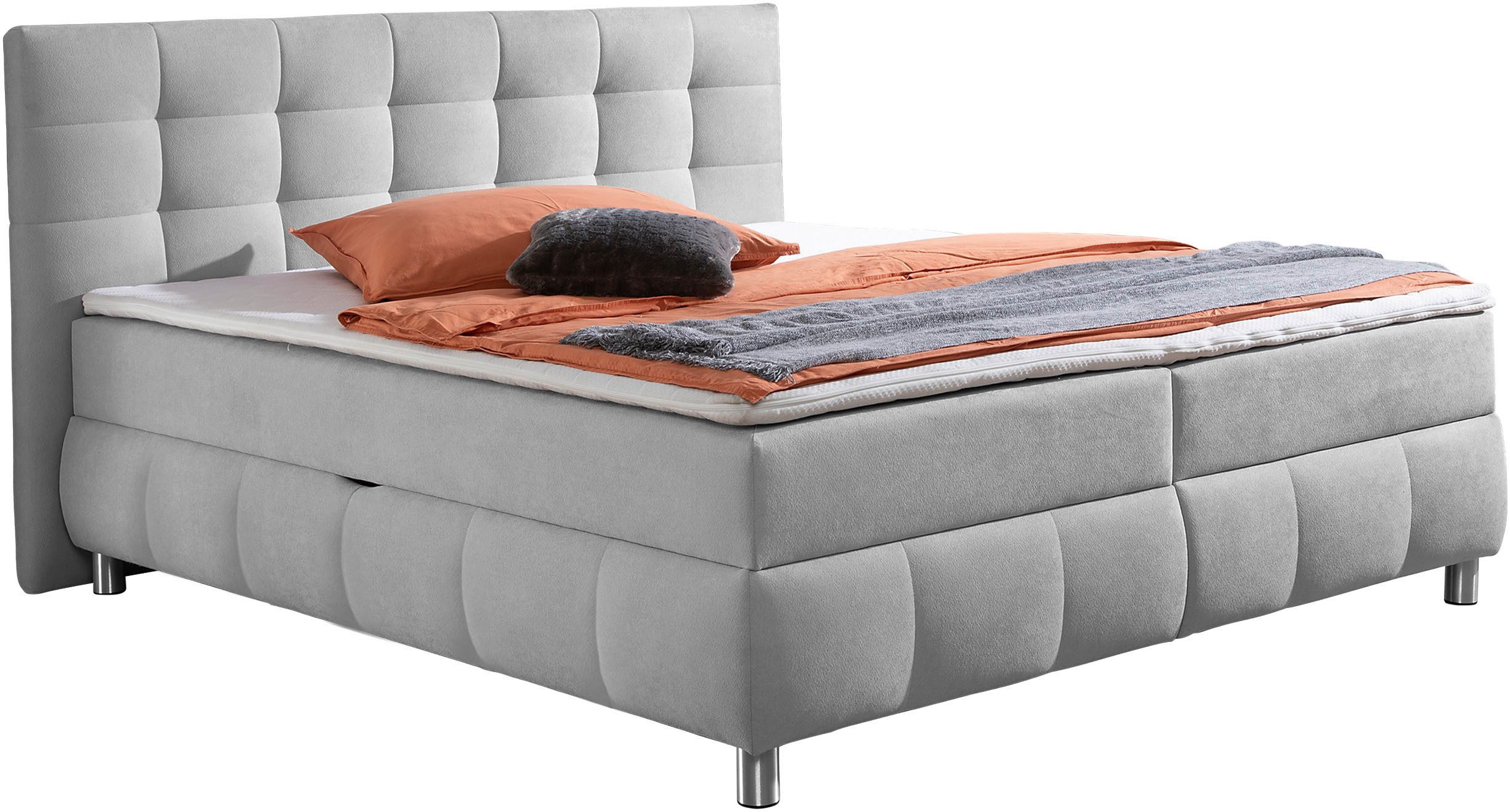 Home affaire Boxbett Marvao inkl. Bettkasten und Topper, Boxbett mit Bettkasten, inkl. Topper
