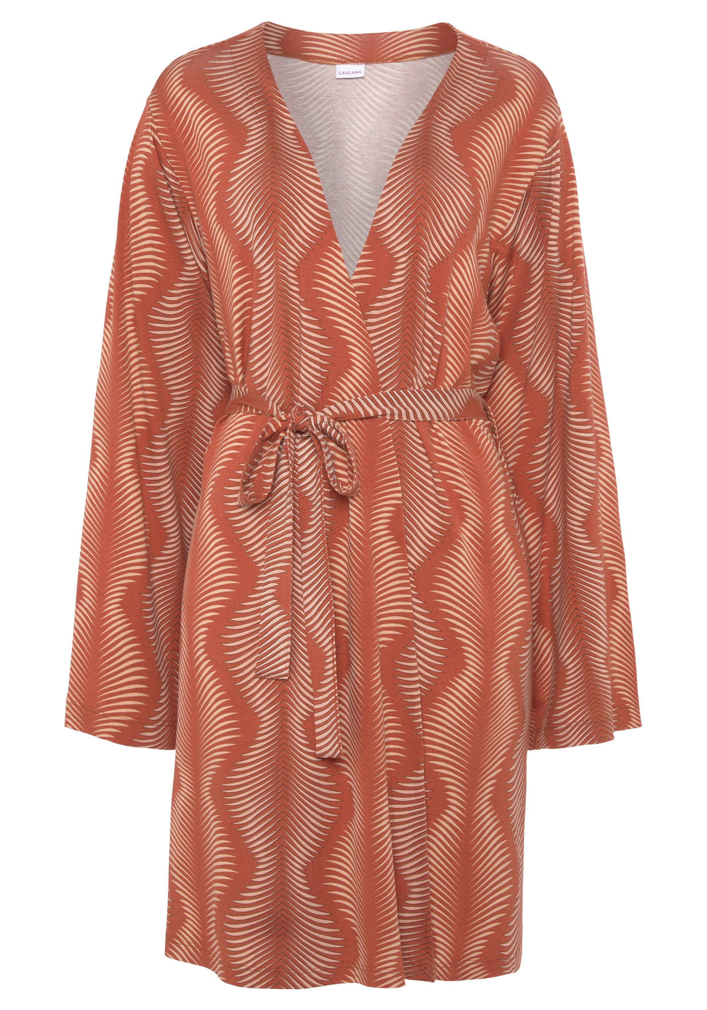 LASCANA Kimono, mit graphischen Allover-Druck günstig online kaufen