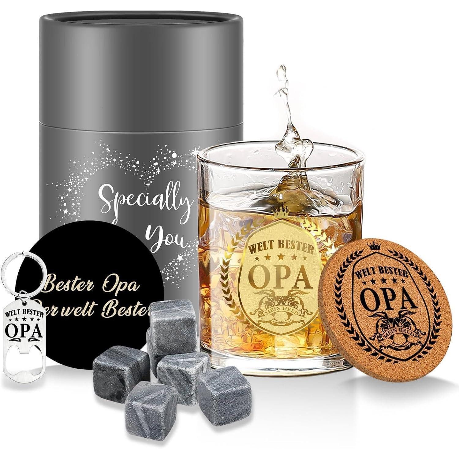 LuxusKollektion Whiskyglas Whiskygläser Geschenk personalisierte Opa Geburtstag Opa Whiskyglas