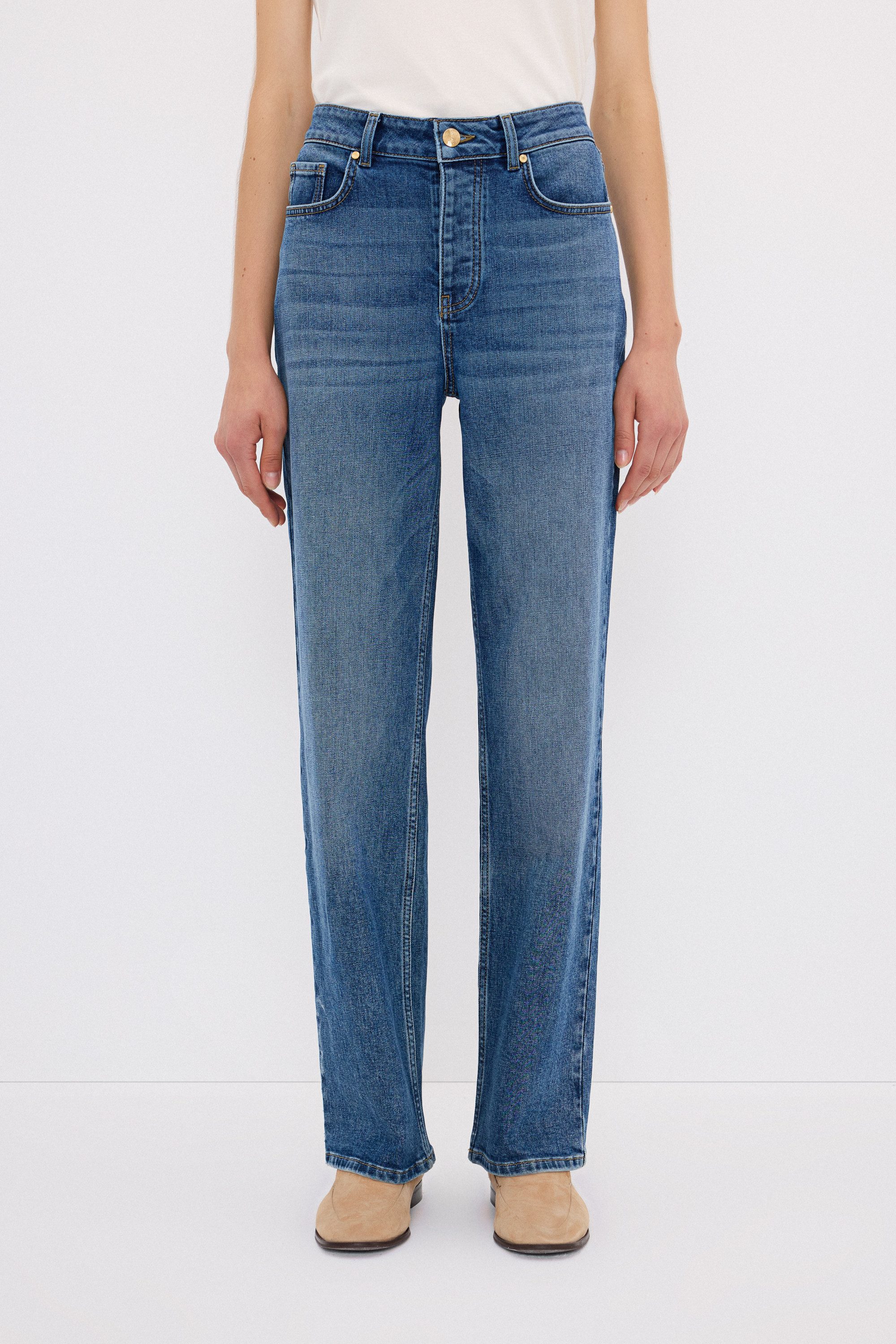 adL Bootcut-Jeans Gerade geschnittene Jeans
