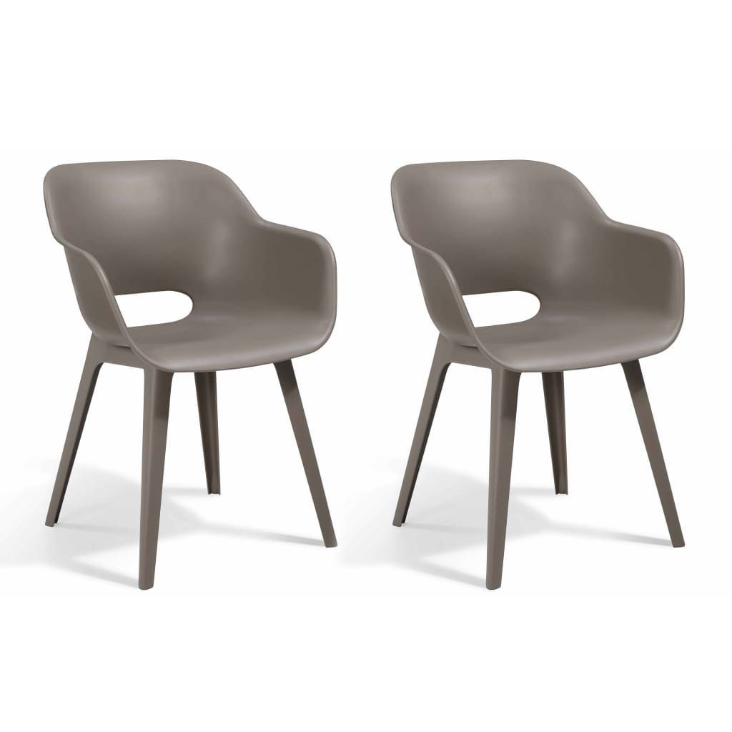 Keter Gartenstuhl Gartenstühle Akola 2 Stk. günstig online kaufen