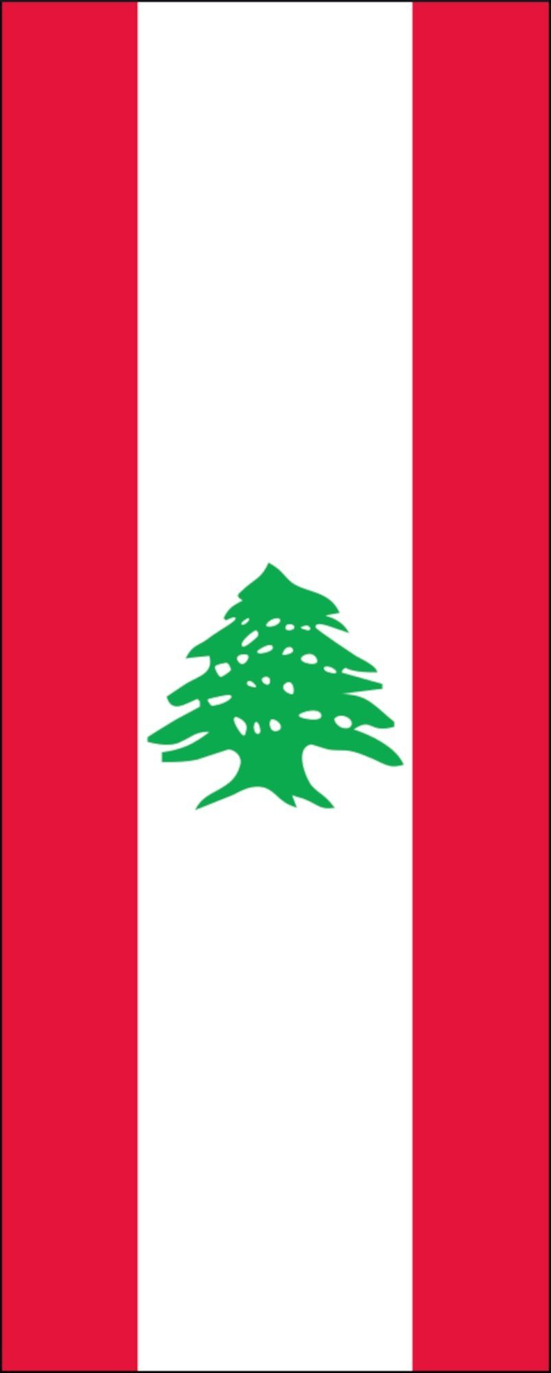 flaggenmeer Flagge Flagge Libanon 110 g/m² Hochformat