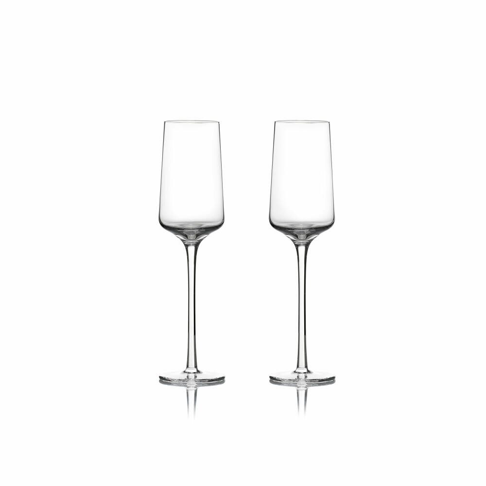 Zone Denmark Sektglas Rocks 2er Set, 2-tlg., Kristallglas