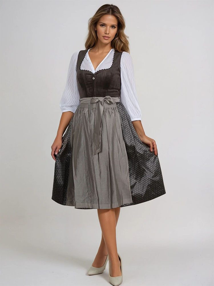 Spieth & Wensky Dirndl Dirndl Gambe 70cm Länge braun günstig online kaufen