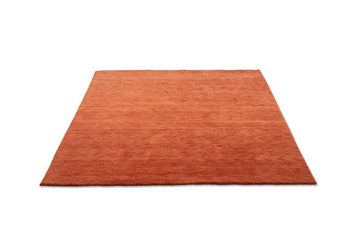 Wollteppich Luxus Designerteppich; moderner uni Teppich aus reiner Schurwolle, RUG N' ROLL, Rechteckig