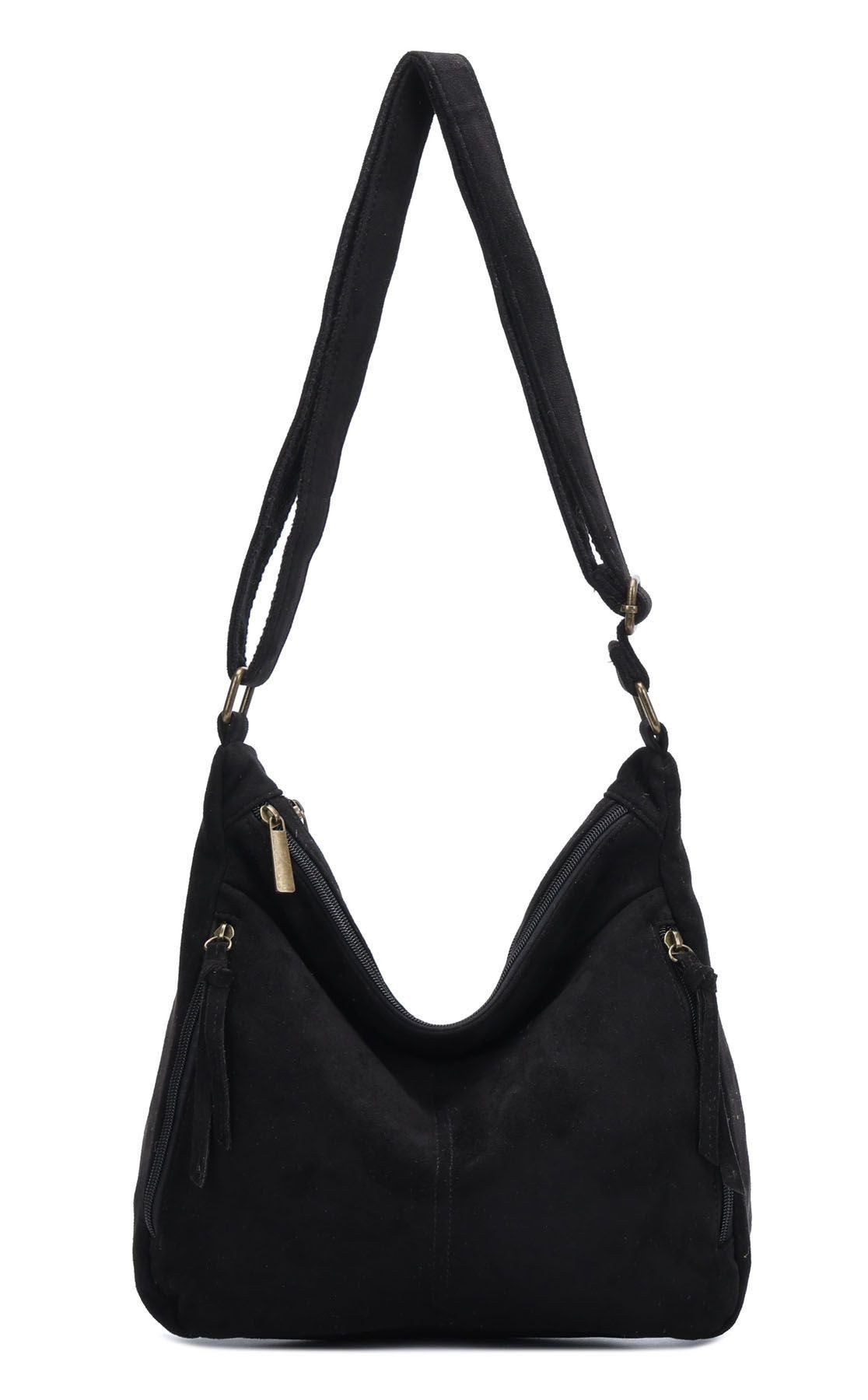ITALYSHOP24 Schultertasche Damen Tasche Shopper Crossbody Handtasche Umhängetasche Beuteltasche, CrossOver Damentasche Hobo Bag Henkeltasche Reisetasche Leder Optik