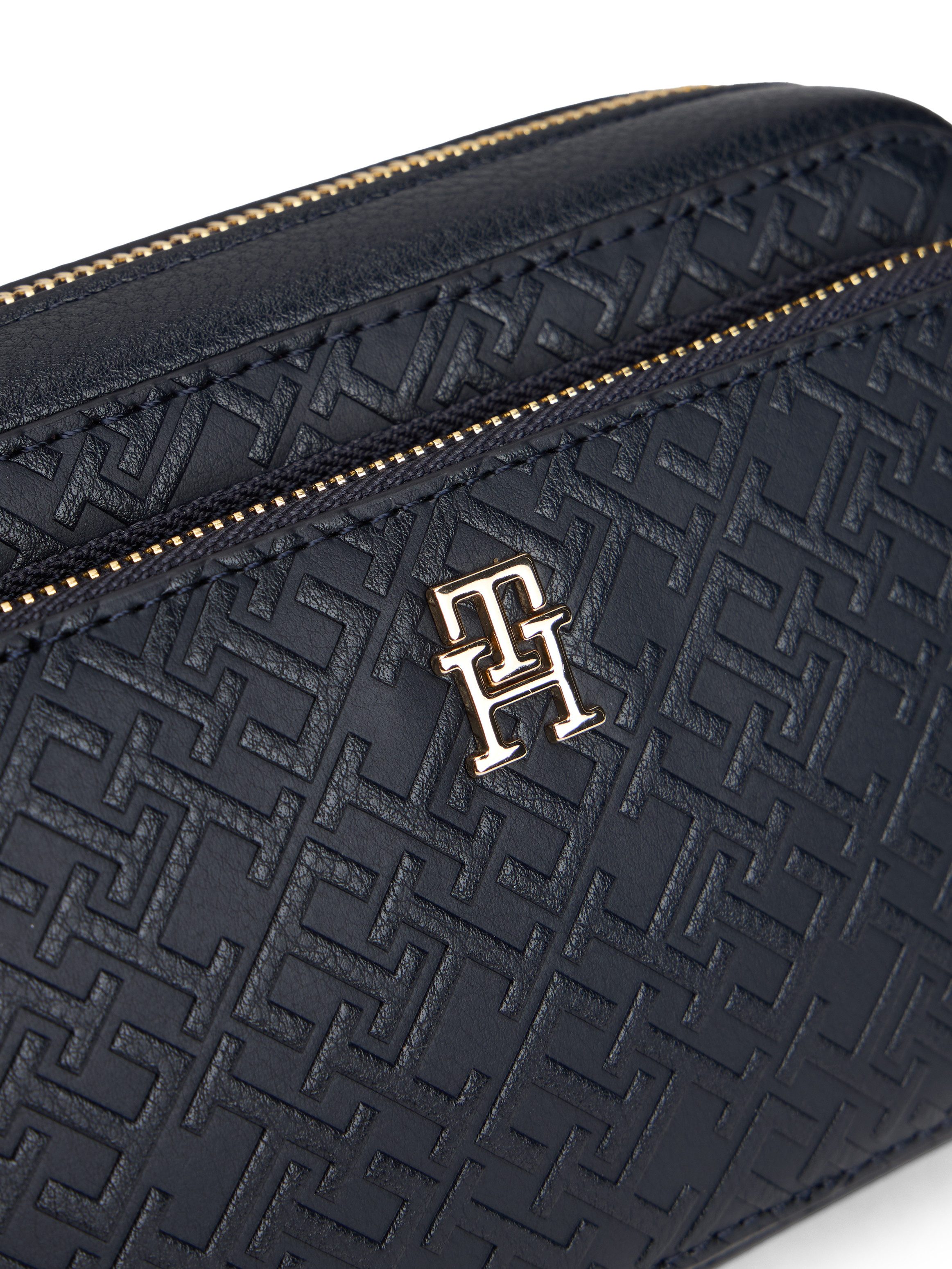 Tommy Hilfiger Umhängetasche TH ICON CAMERA BAG MONO, Damen Schultertasche, Minibag mit TH-Logoprägung
