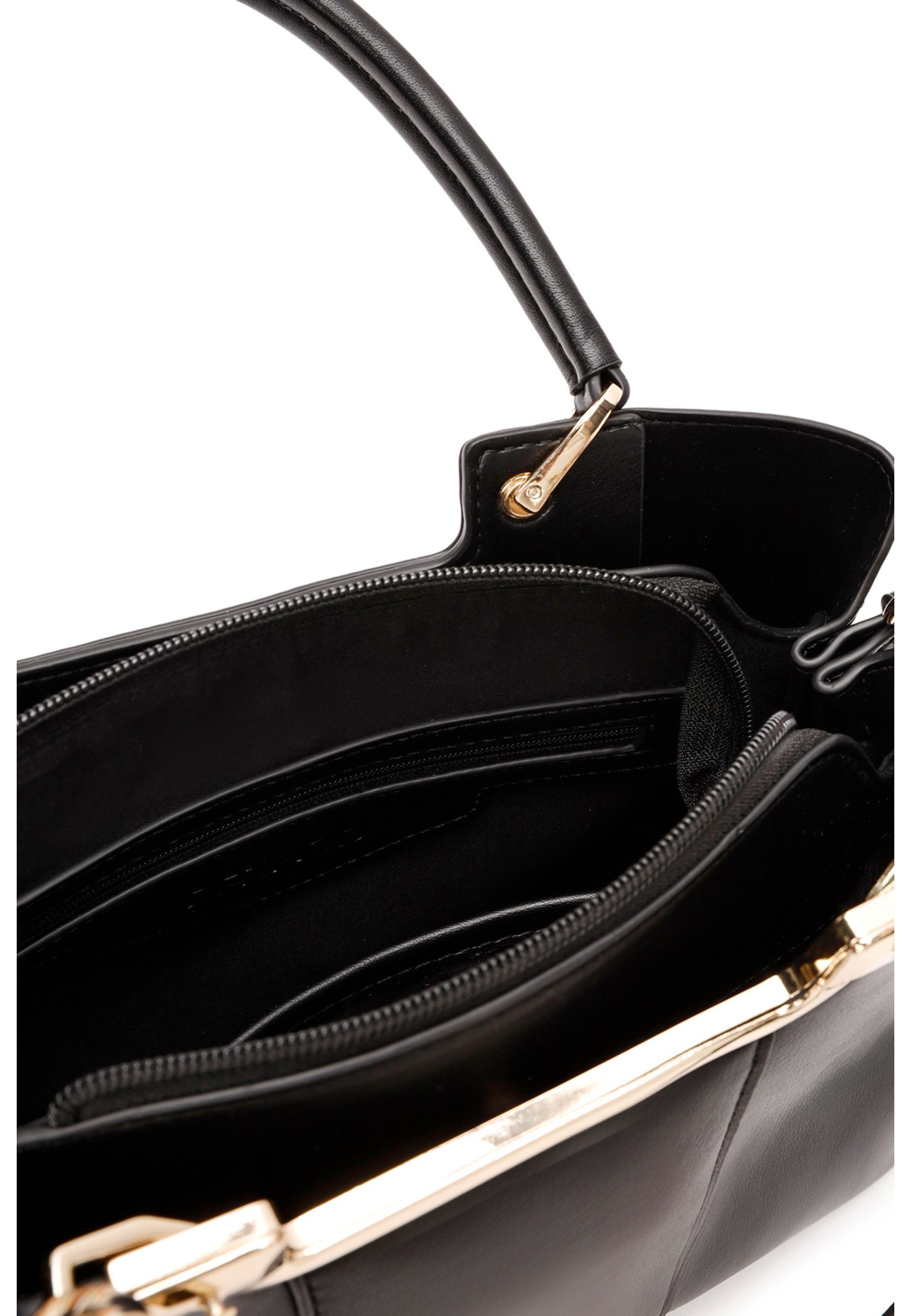 Derimod Umhängetasche Handtasche aus Kunstleder, Kunstleder, Schulterriemen, Mittel