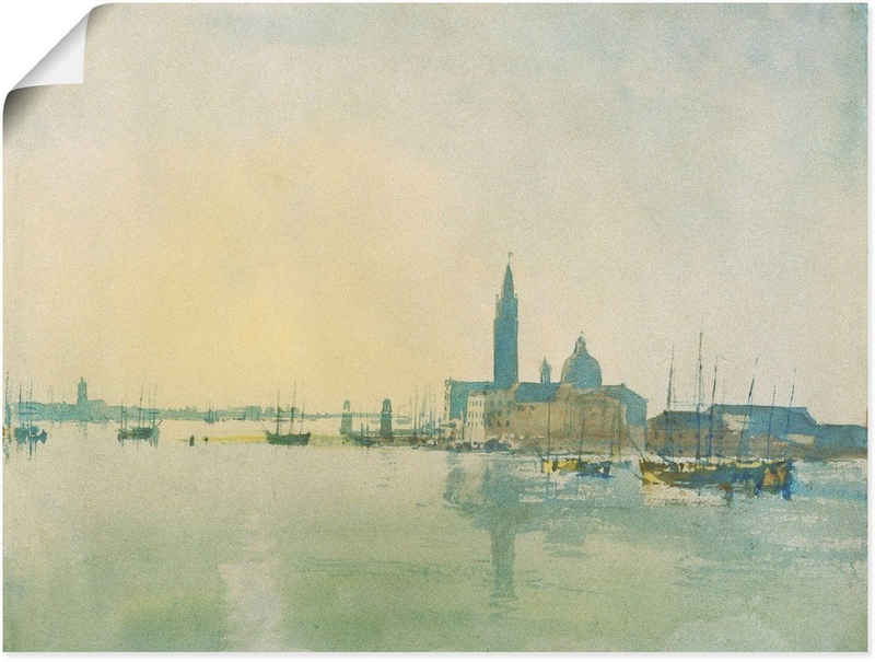 Artland Wandbild Morgenstimmung in Venedig., Europa (1 St), als Leinwandbild, Wandaufkleber oder Poster in versch. Größen