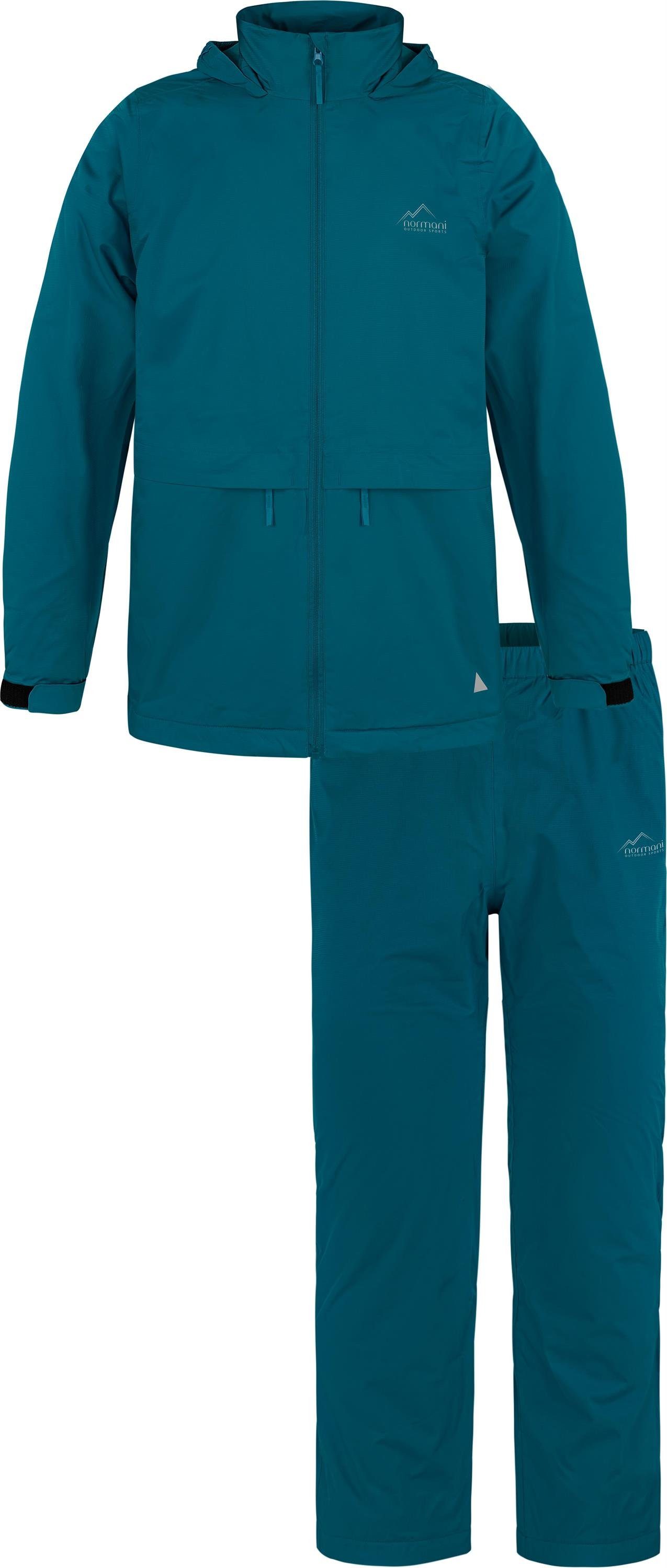 normani Regenjacke Kinder Sommer Regenjacke Regenhose Navy für Junge und und Mädchen Overall Regenanzug Wasserdichter Regen