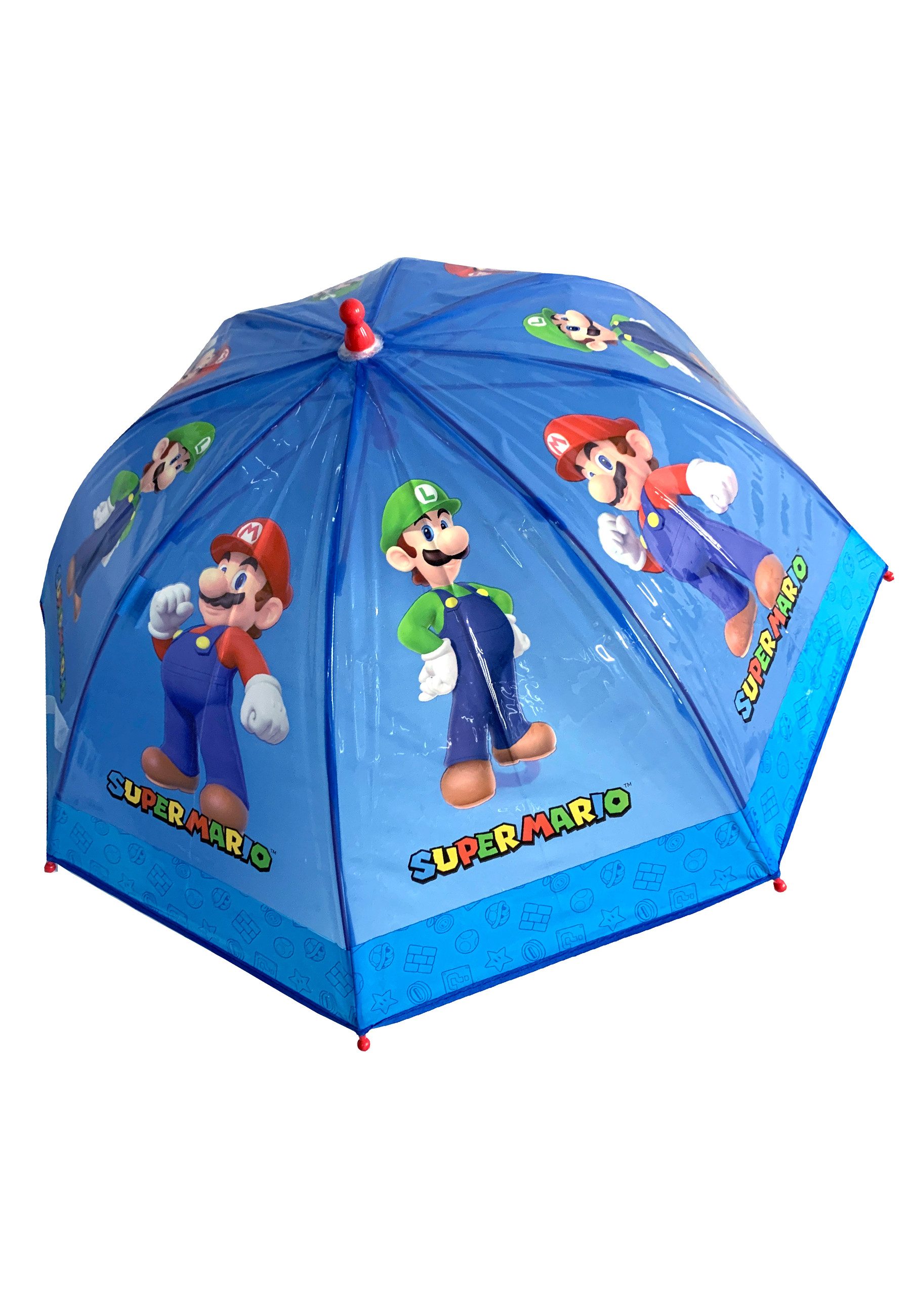 Super Mario Stockregenschirm Kinder Stock-Schirm Kuppelschirm