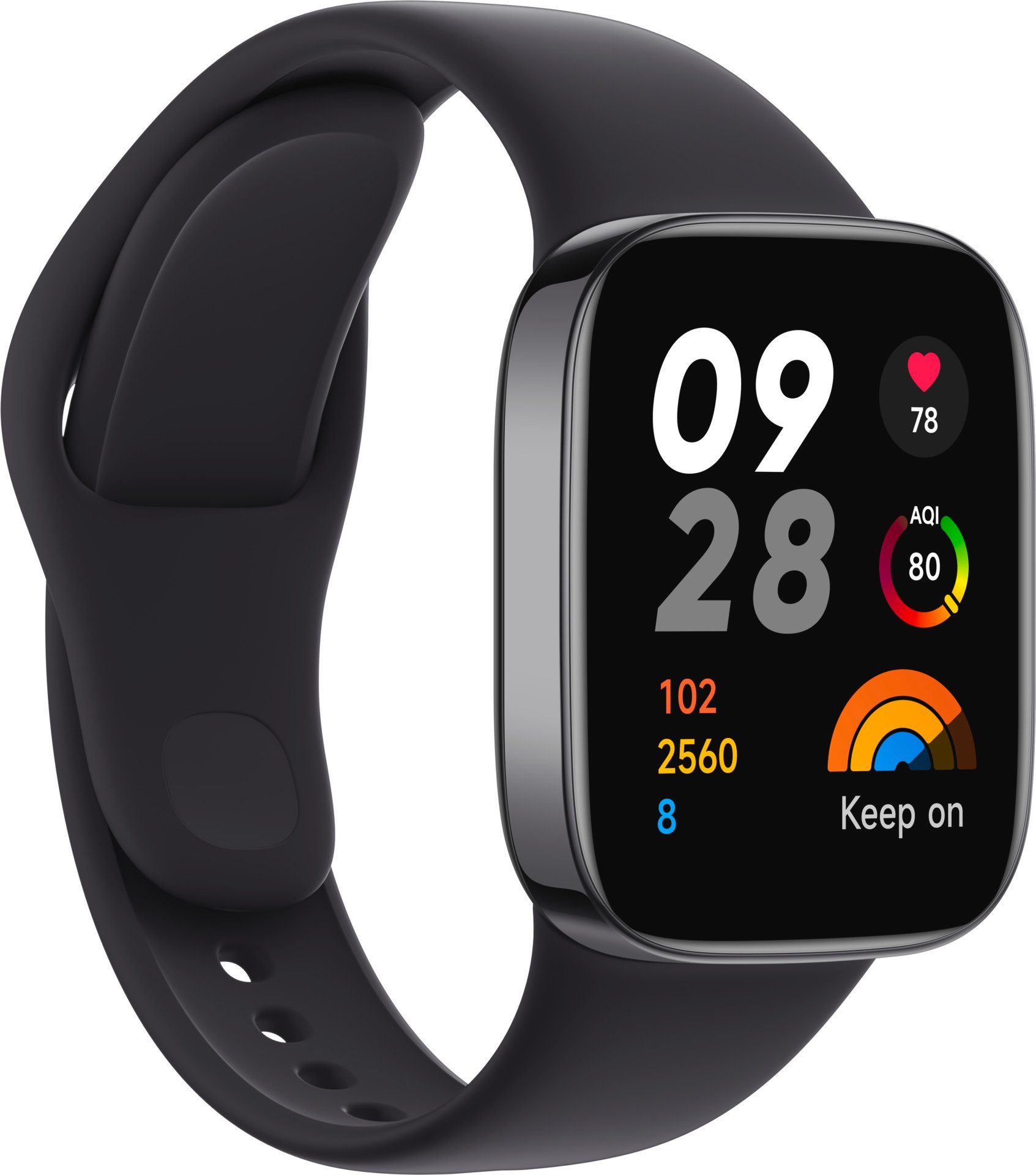 Redmi | Schwarz (3,81 Ivory 3 Xiaomi Zoll, Watch Proprietär) schwarz cm/1,5 Smartwatch