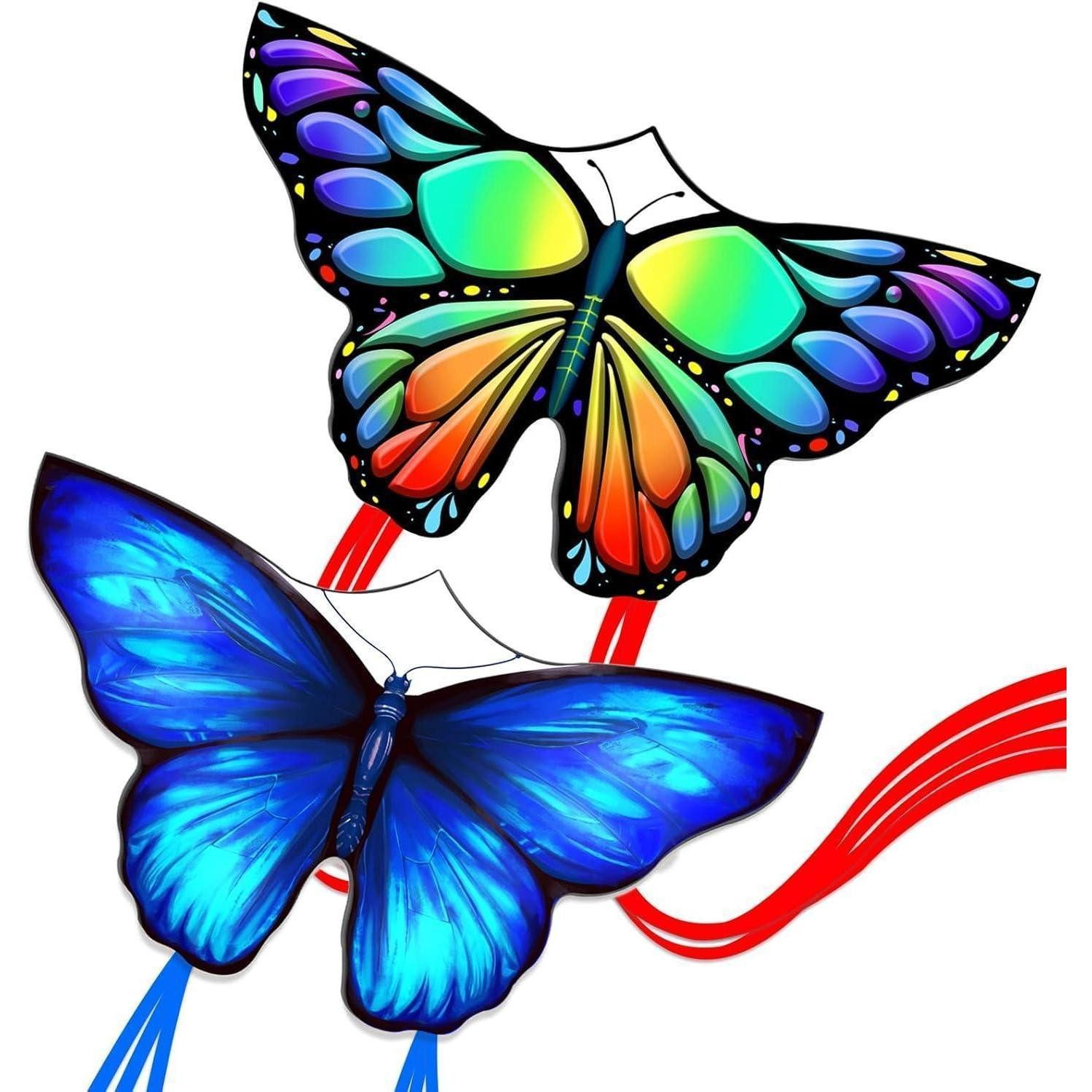 LuxusKollektion Flug-Drache Drachen Schmetterling Kite Set für Kinder und Erwachsene