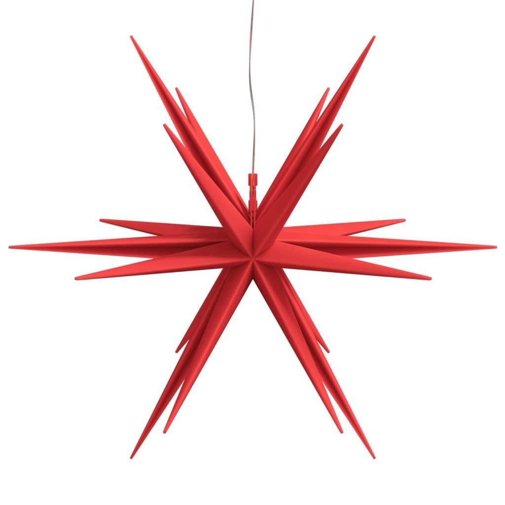 vidaXL Christbaumschmuck Weihnachtsstern mit LED Faltbar (1-tlg) cm 43 Rot