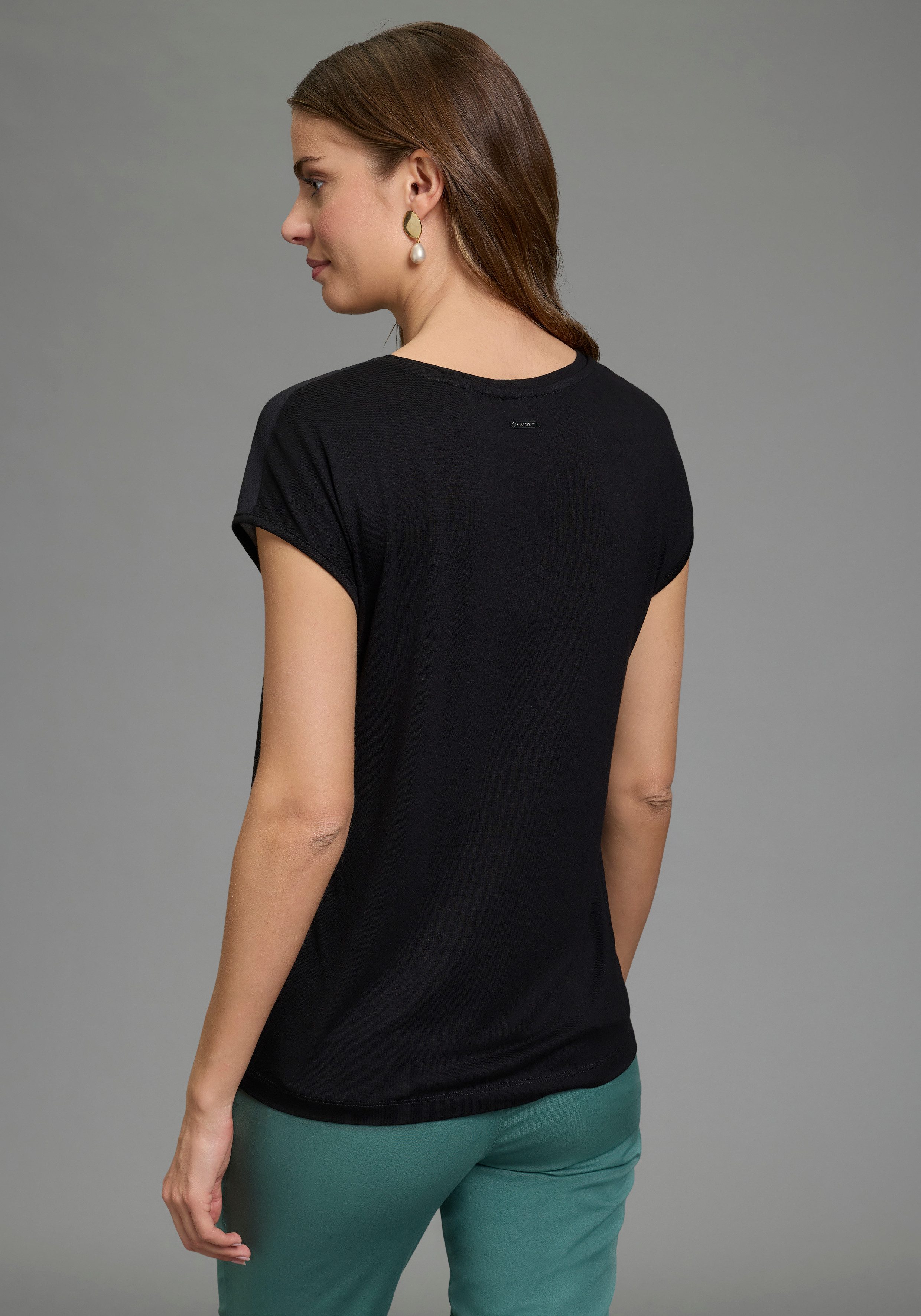 Laura Scott Shirtbluse für warme Tage, Kurzarm, mit U-Boot-Ausschnitt günstig online kaufen