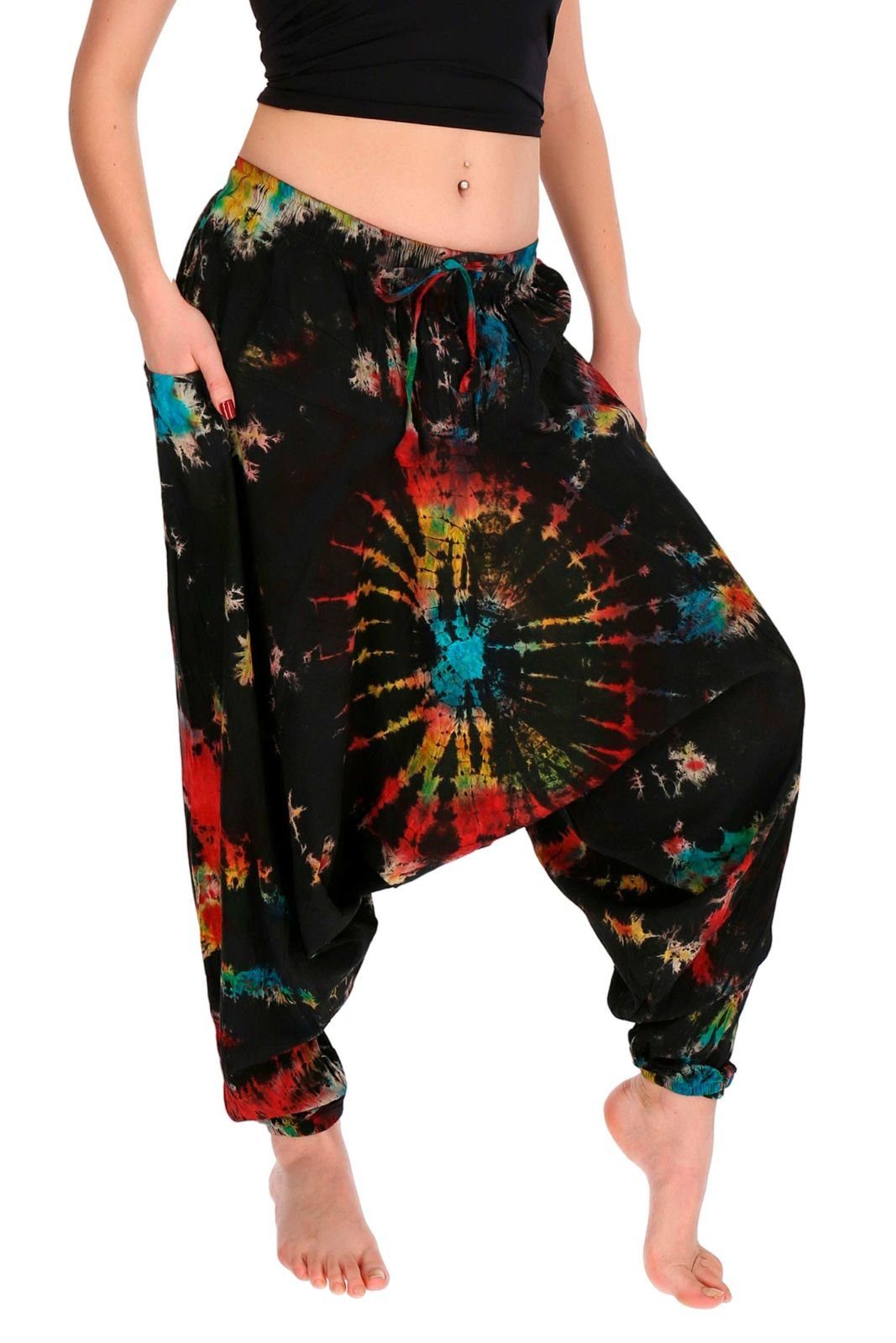 KUNST UND MAGIE Haremshose Bunte Tie günstig online kaufen