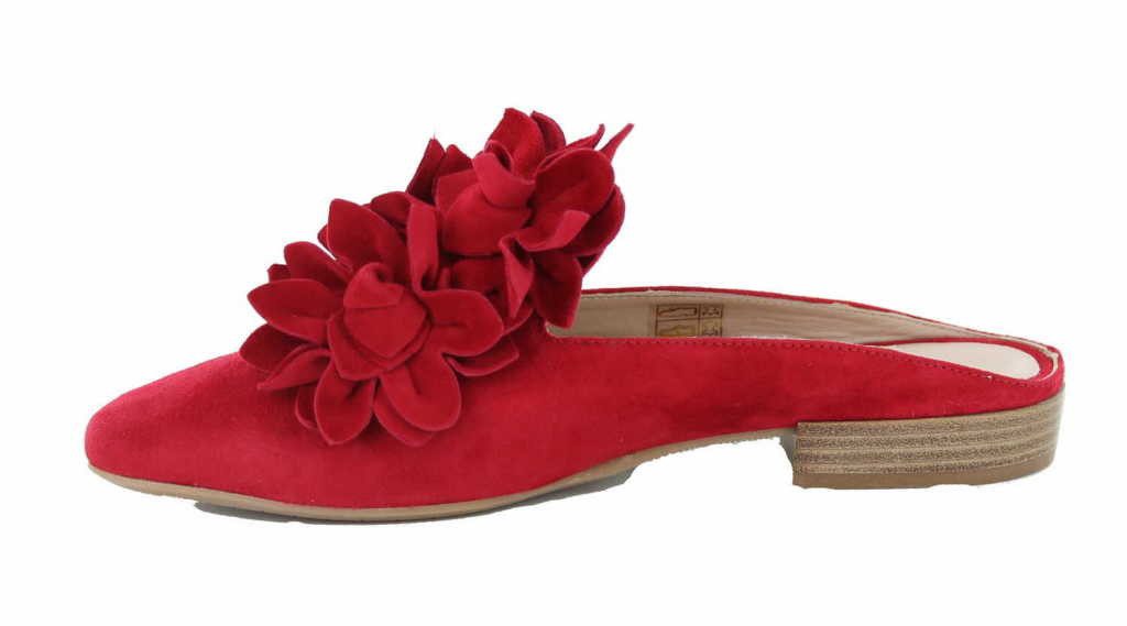 Donna Carolina 37300048 Camoscio Rosso Pantolette