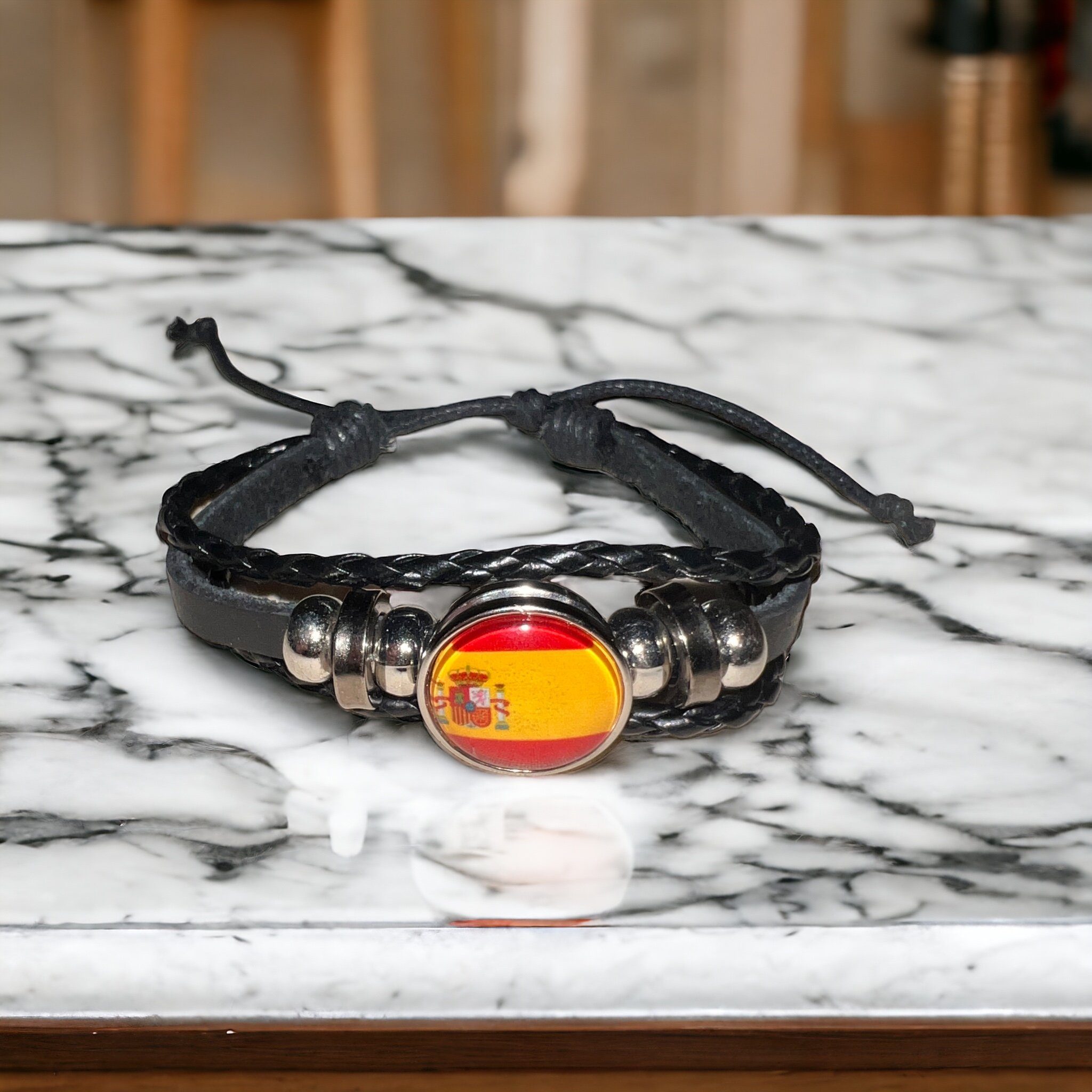 Stelby Armband mit Gravur Spanien Armband 3D Gravur im Glas